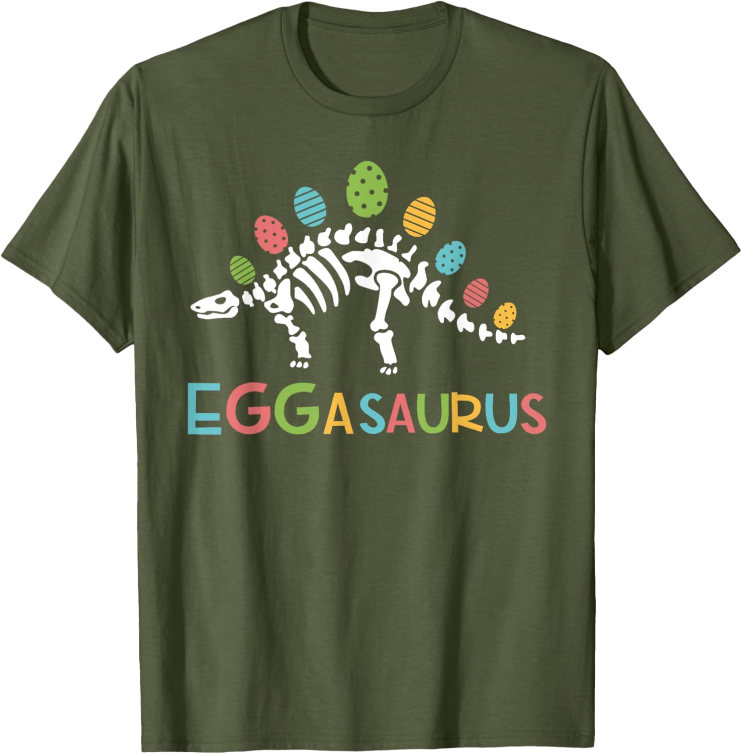 Eggasaurus Easter Stegosaurus Dinosaur Toddler T-Shirt for Boys - 9