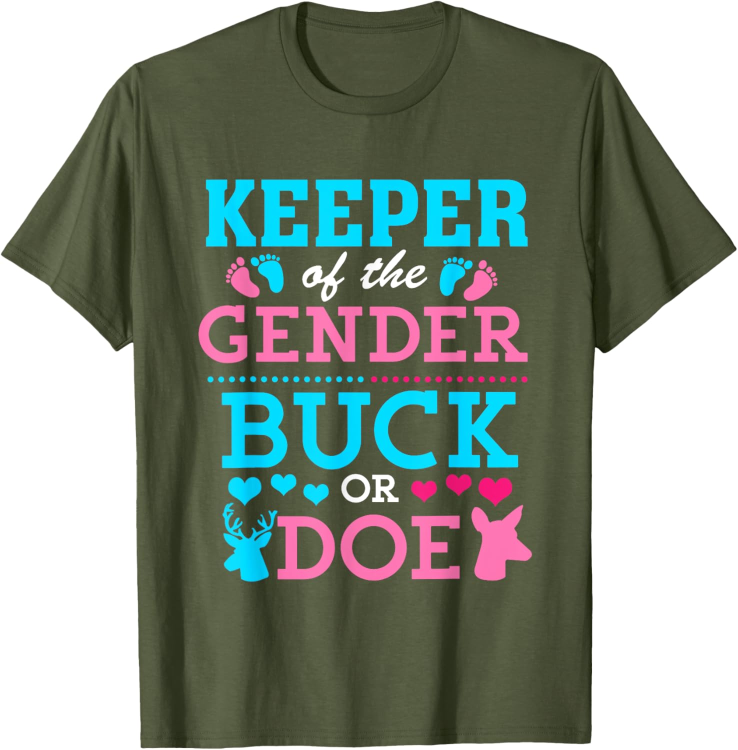 Funny Buck or Doe Gender Reveal T-Shirt for Baby Shower Celebrations - 7