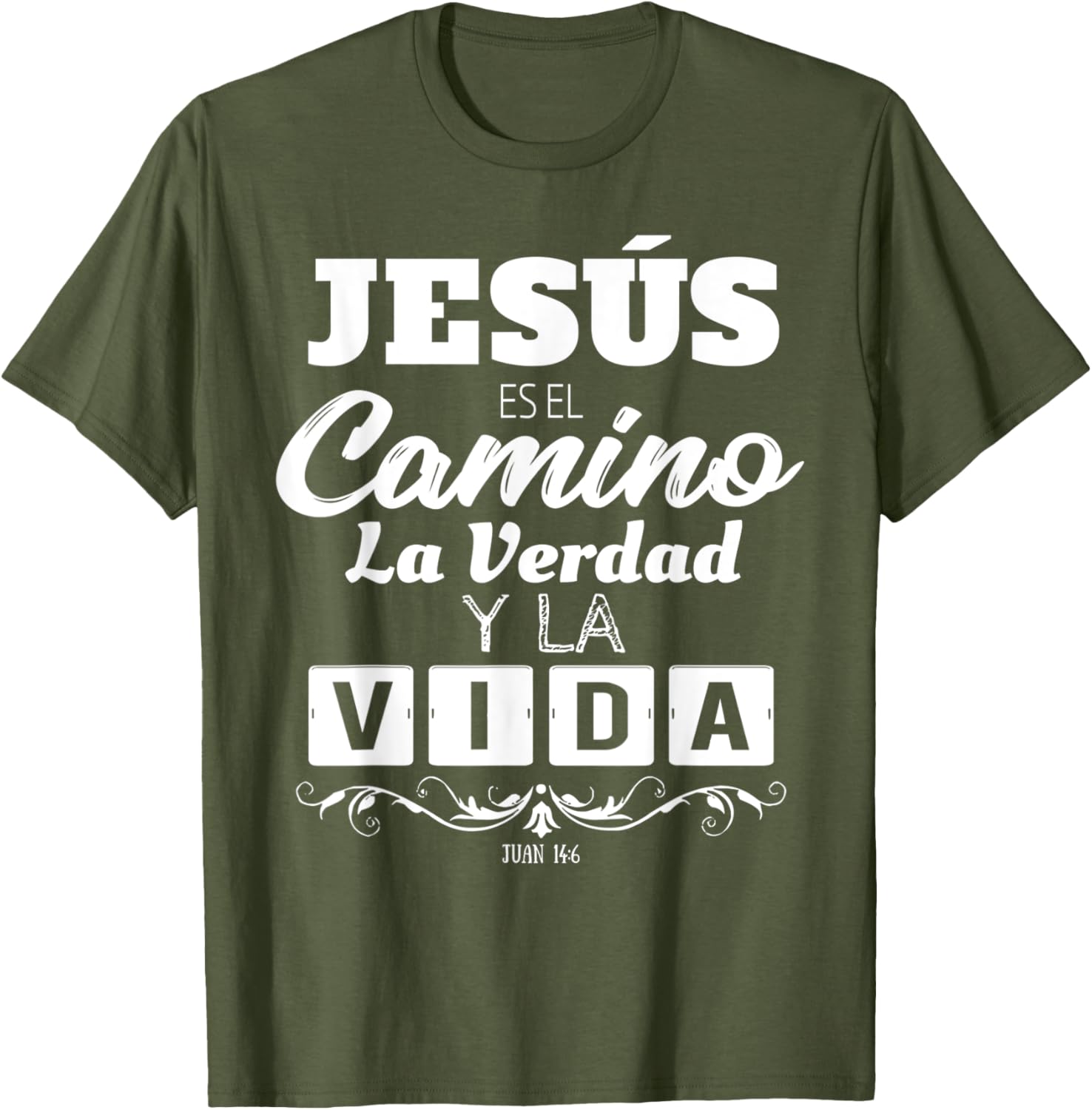 Jesus Is The Way Truth Life Christian Quotes T-Shirt for Believers - 8