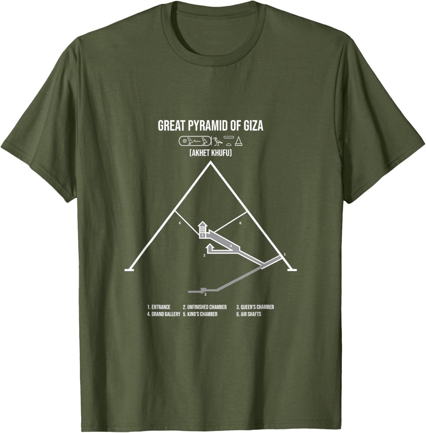 Great Pyramid of Giza T-Shirt for Travel Lovers and History Buffs - 17