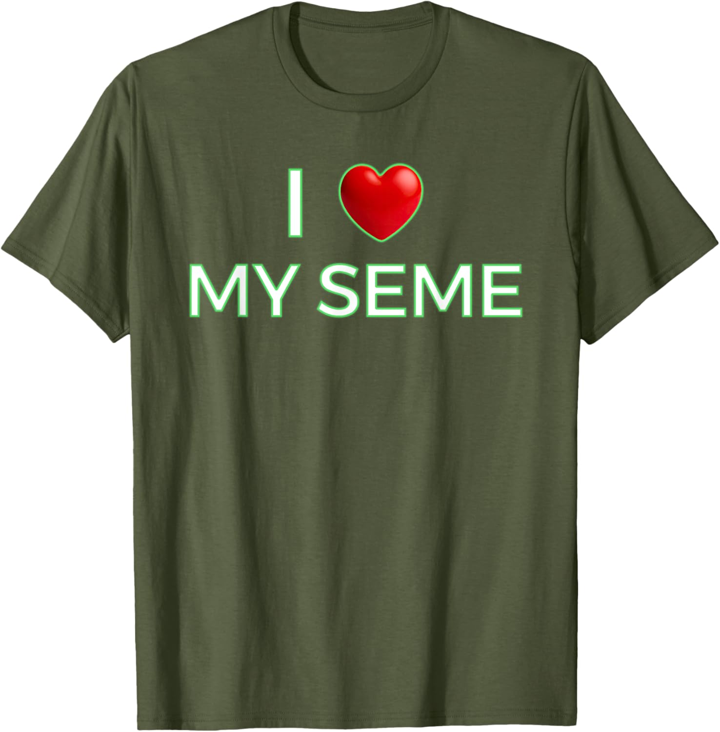 I Love My Seme Funny Red Heart Anime T-Shirt for Anime Fans - 14