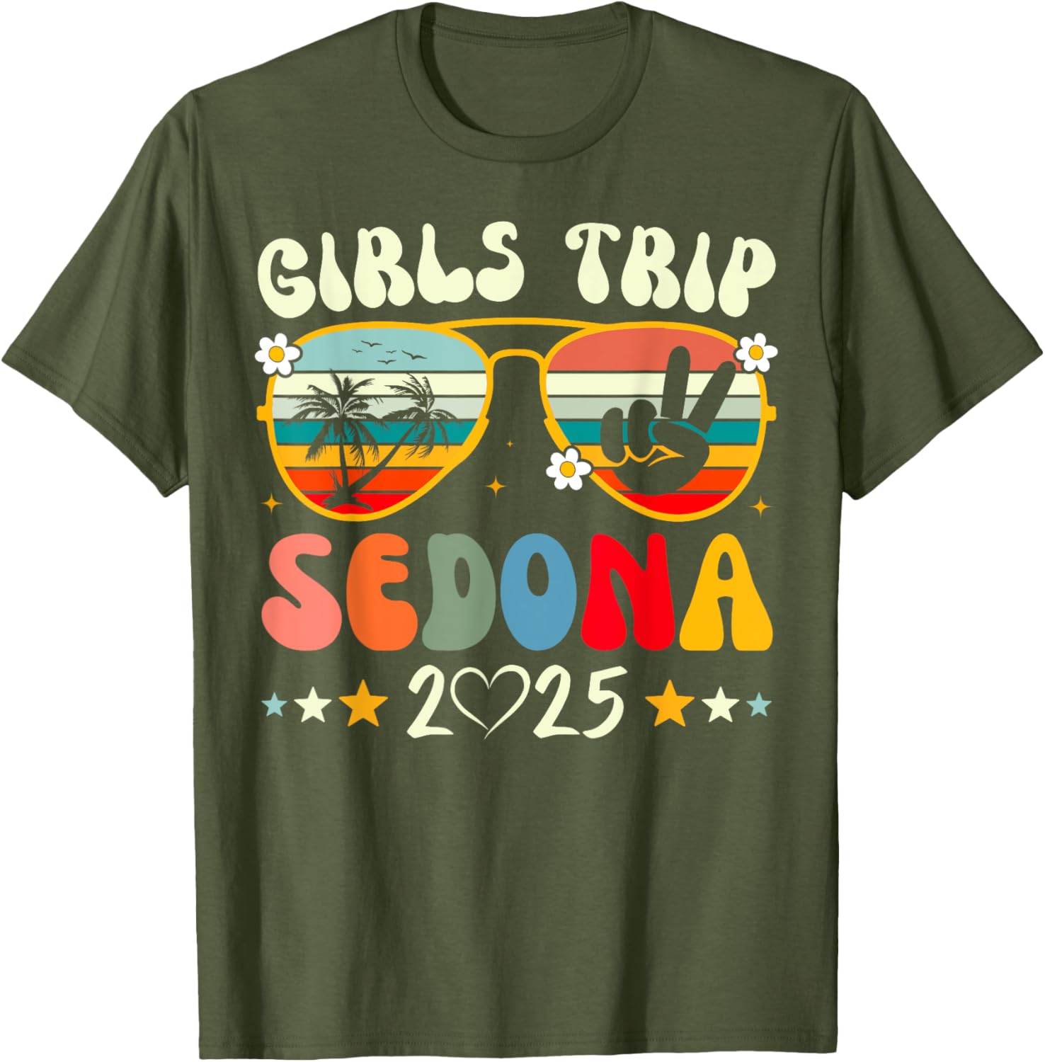 Girls Trip Sedona 2025 Summer Vacation Matching T-Shirt for Fun Times - 8