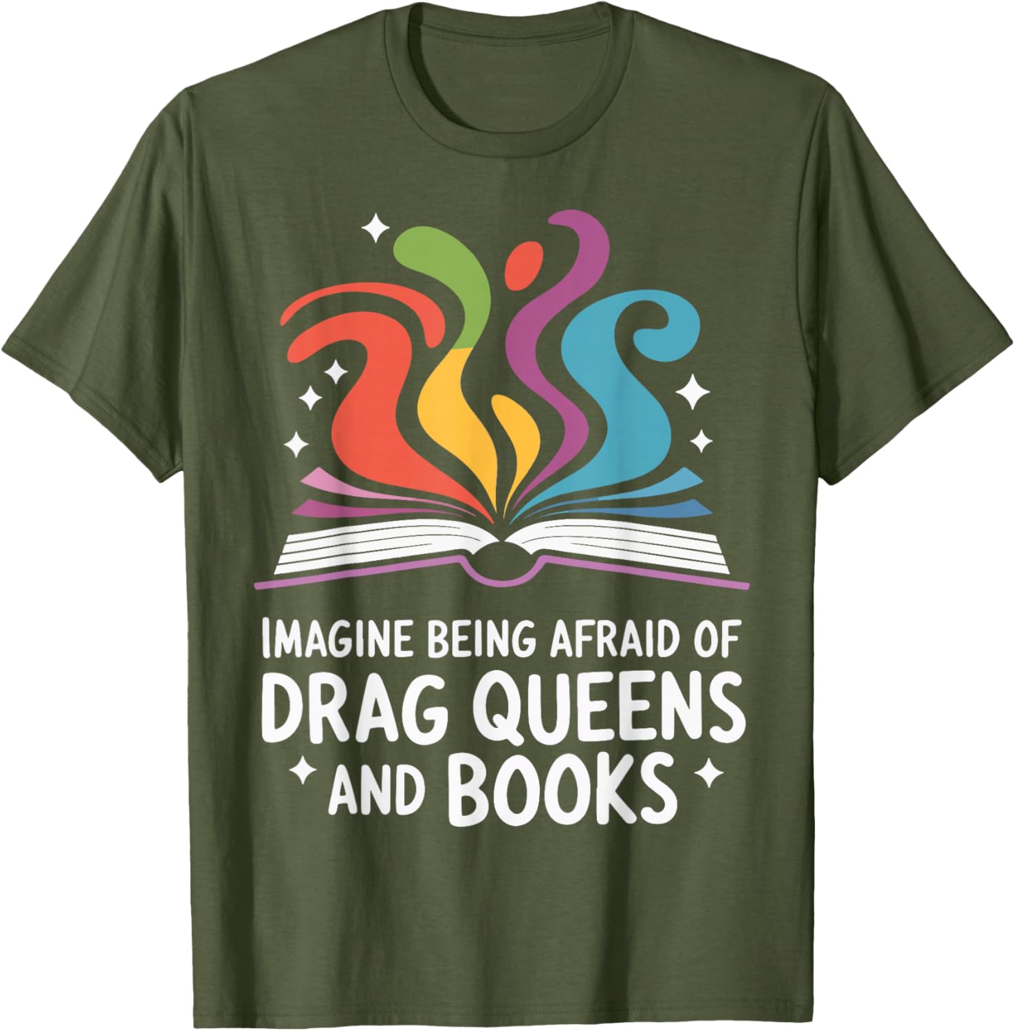 Fearless Drag Queens and Book Lovers Unite T-Shirt for Fun Fashion - 6