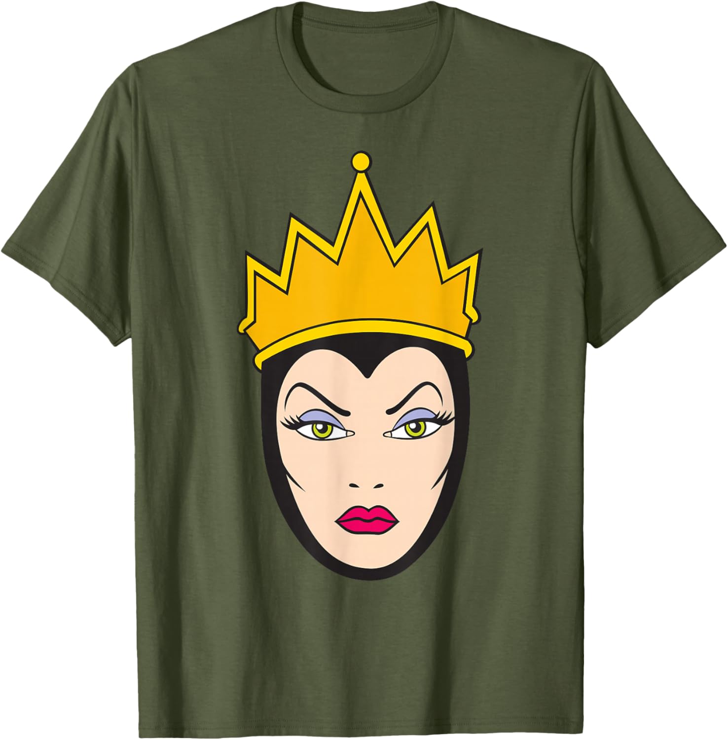 Disney Villains Evil Queen Big Face T-Shirt for Snow White Fans - 2