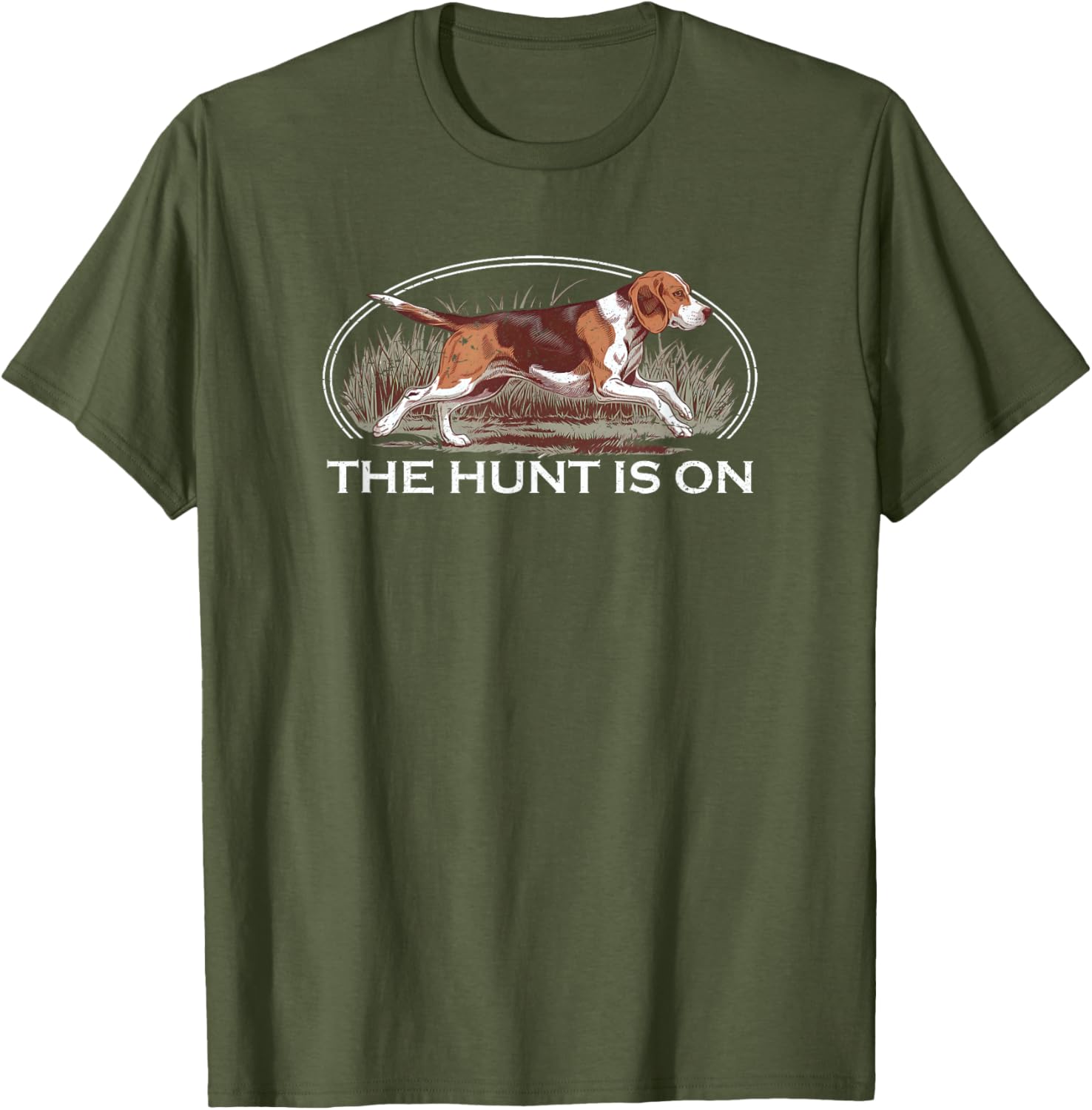 Beagle Hunting T-Shirt for Men and Women - Fun Deer and Rabbit Design - 2