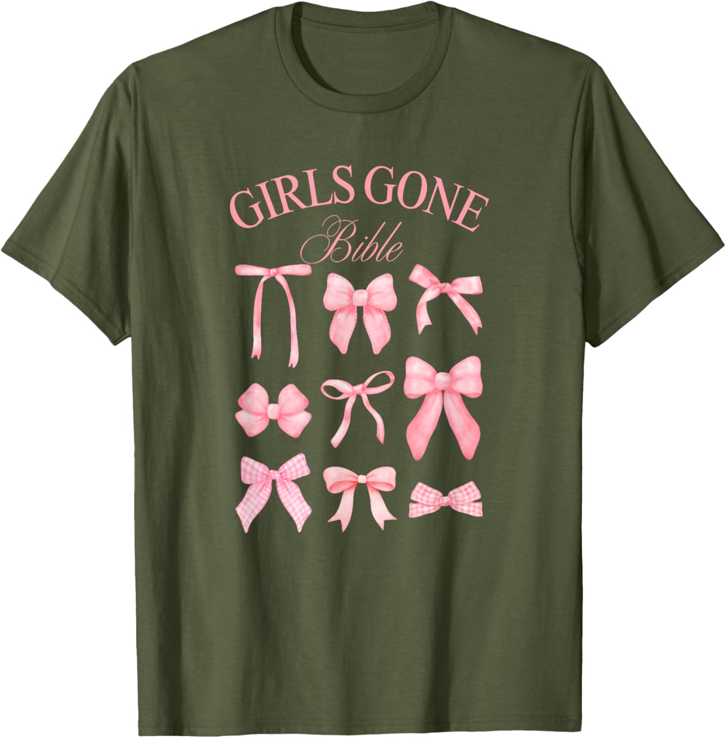 Girls Gone Bible Coquette Bows T-Shirt for Women and Girls Fashion - 9