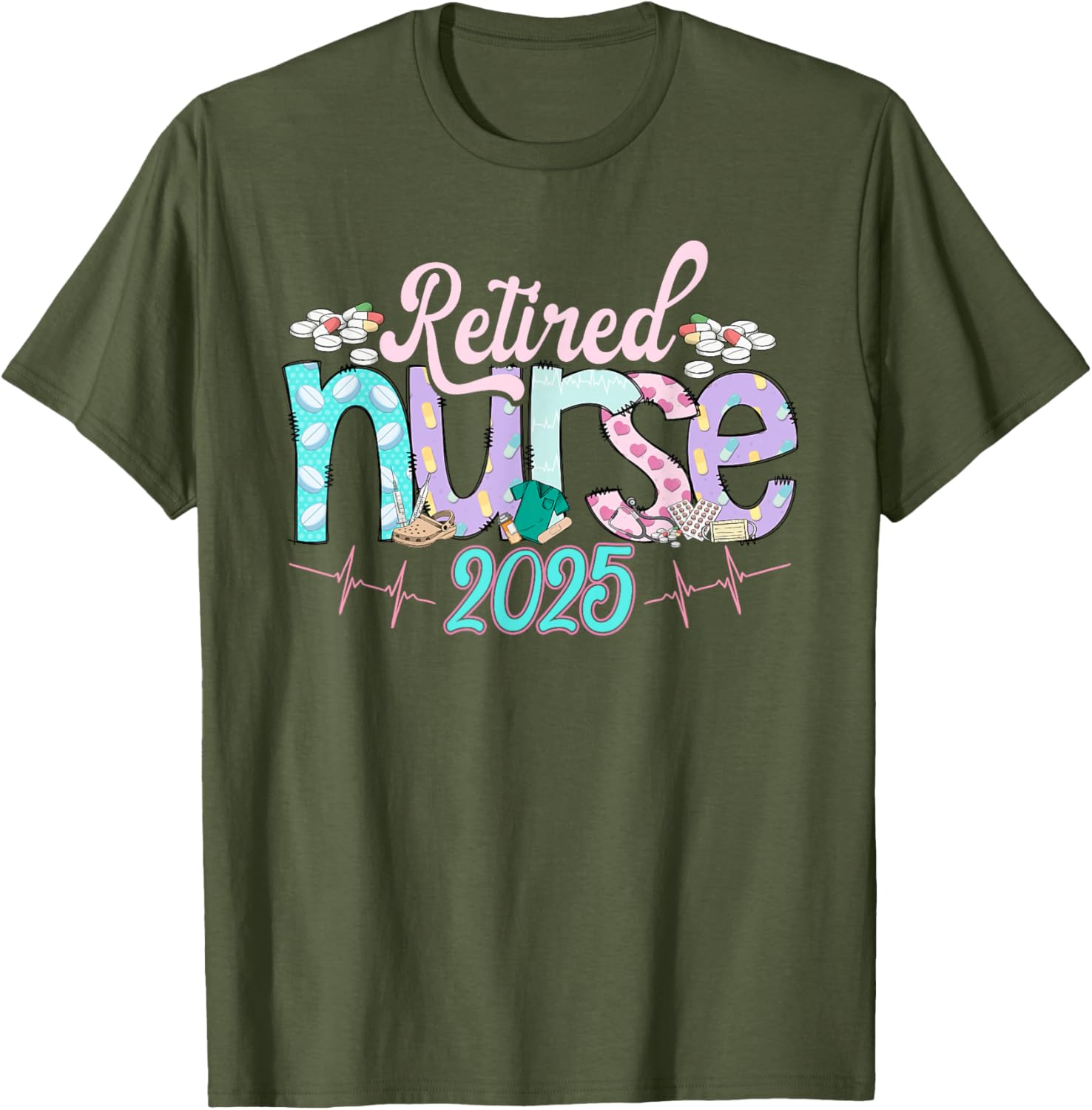 Tie Dye Retired Nurse T-Shirt 2025 Perfect Gift for Nurses - 2