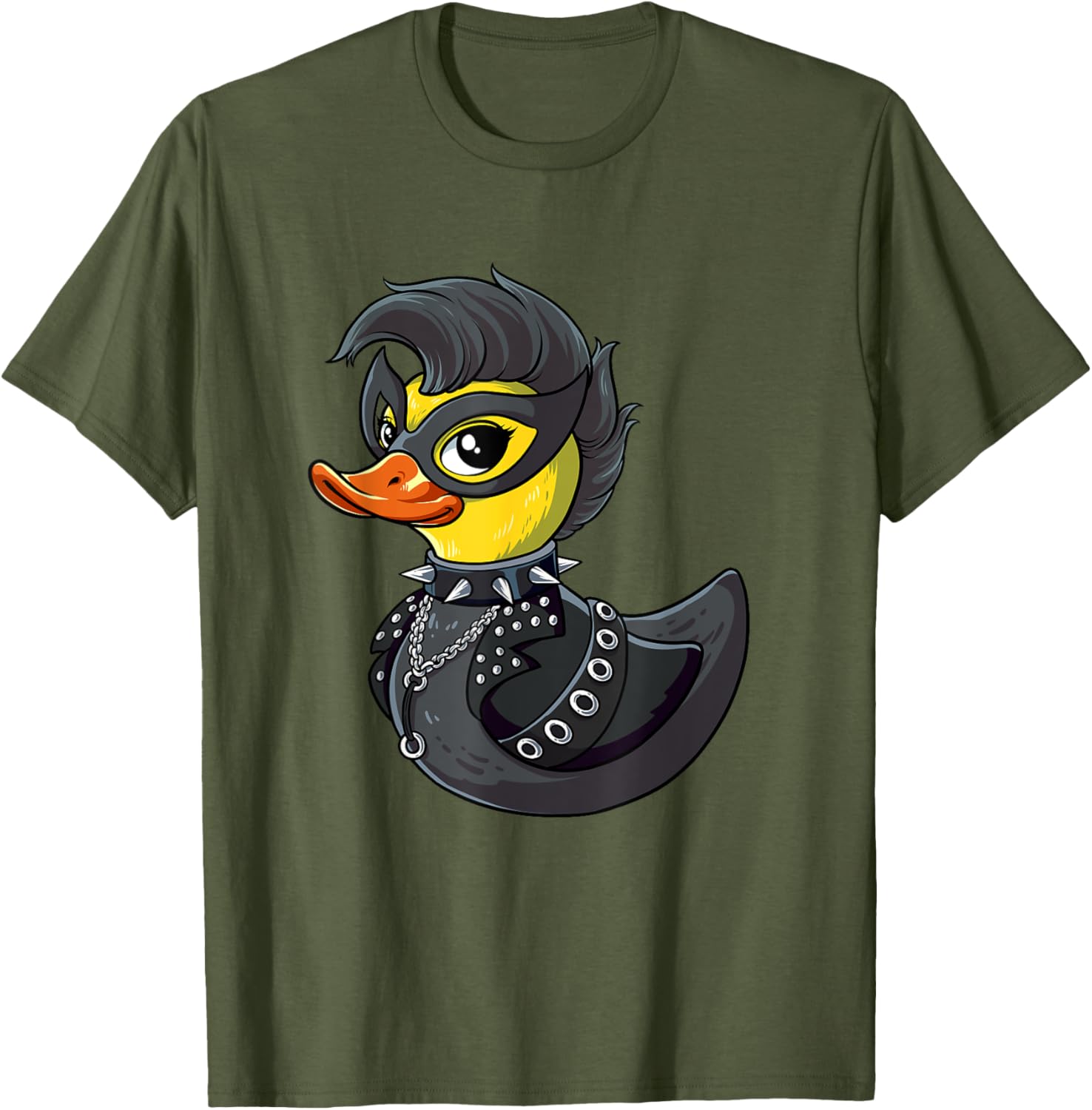 Punk Duck Rocker T-Shirt for Music Lovers - Cool Graphic Tee - 7