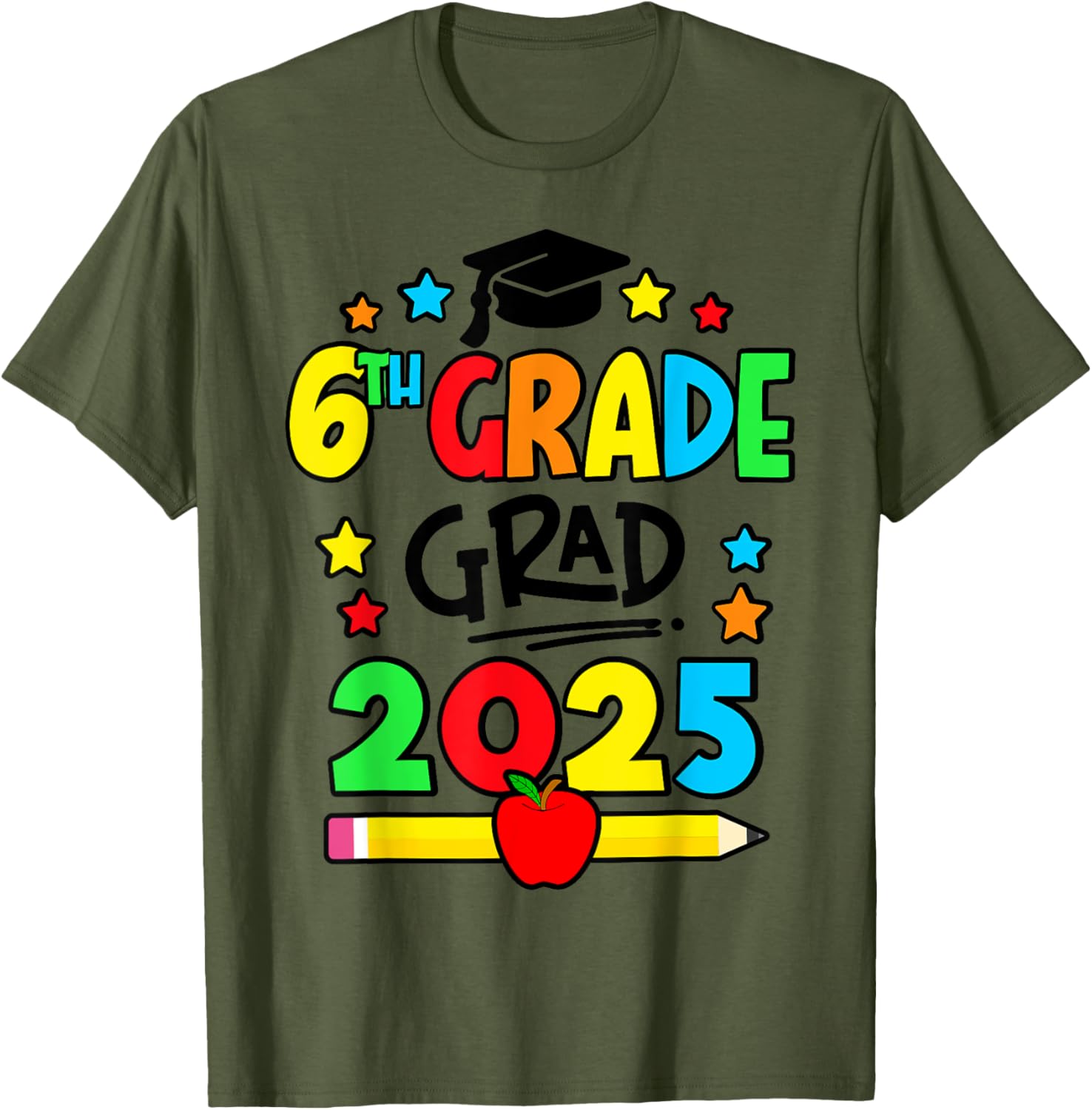 Sixth Grade Graduation T-Shirt 2025 Perfect for Elementary School Celebrations - 2