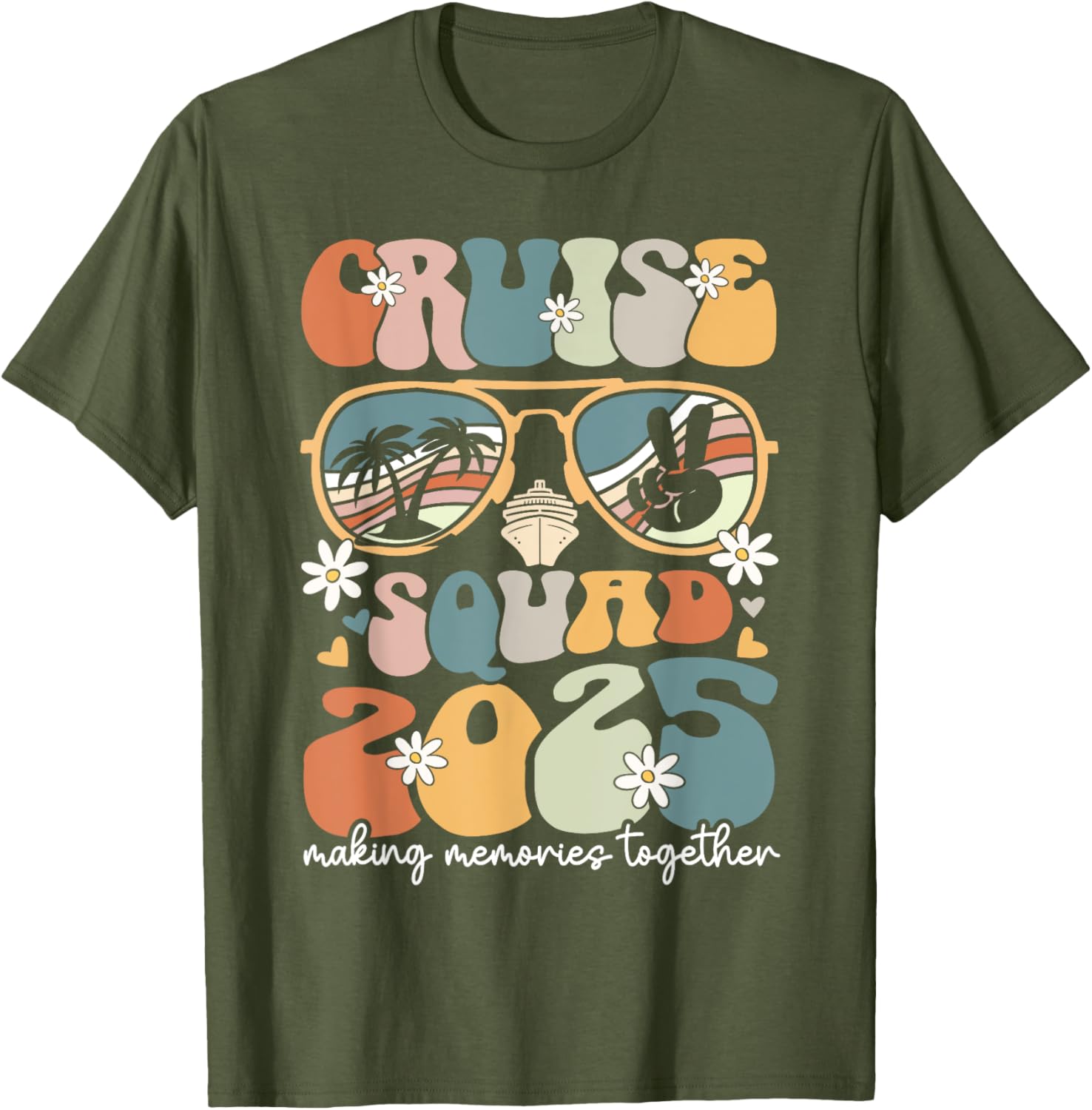 Cruise Squad 2025 Family Matching Summer Vacation T-Shirts for Fun Adventures - 5
