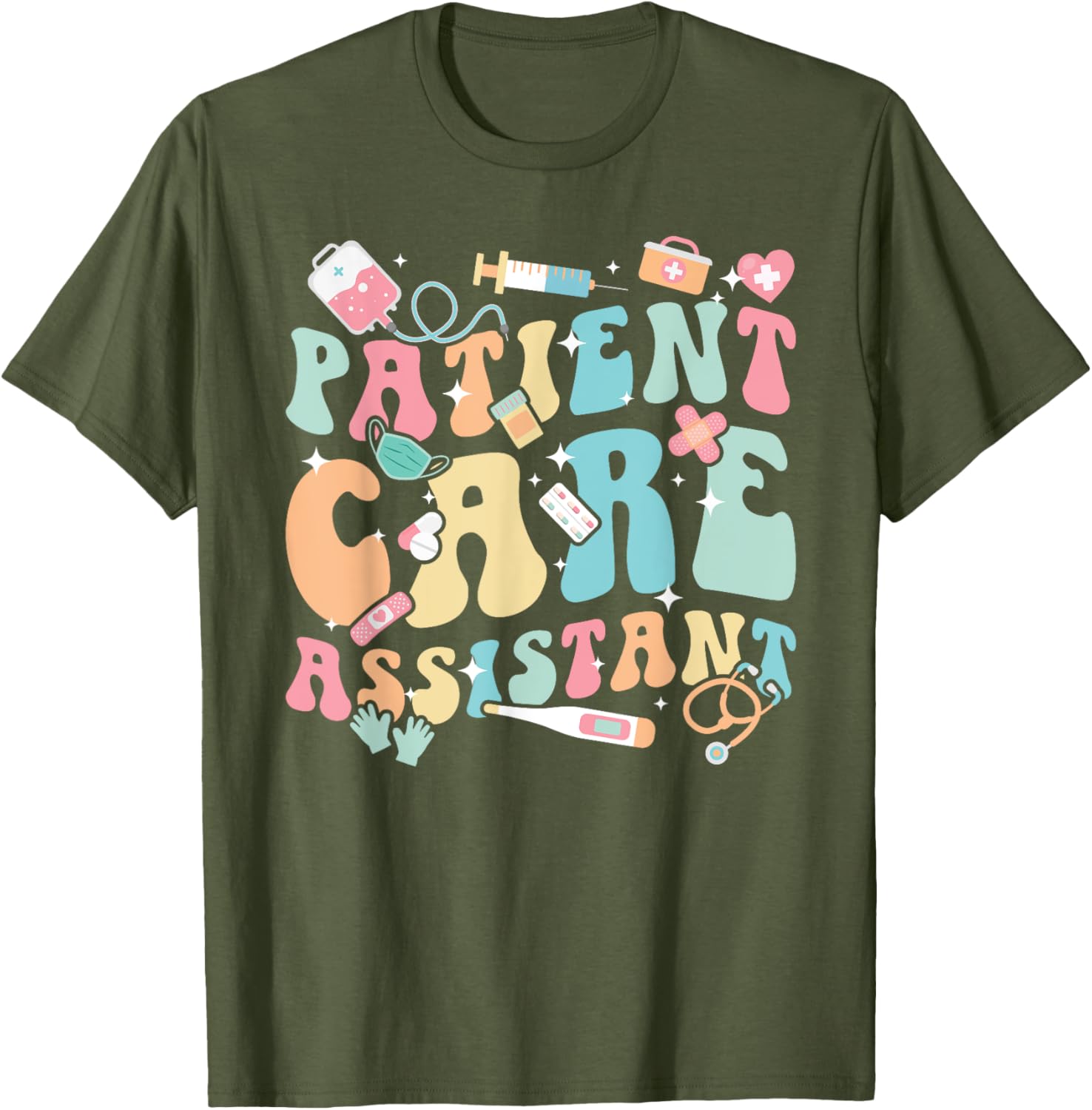 Groovy PCA Appreciation T-Shirt for Patient Care Assistants and Nurses - 15