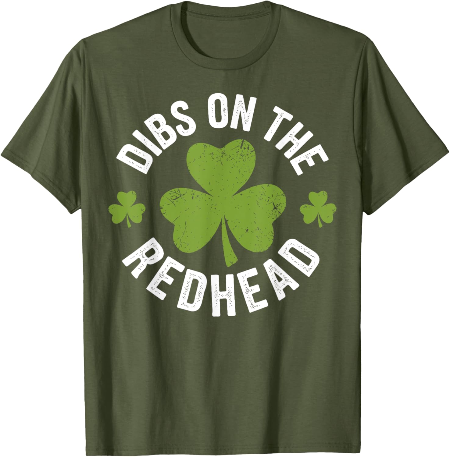 Dibs on the Redhead Funny St Patricks Day Shamrock T-Shirt for Women - 12