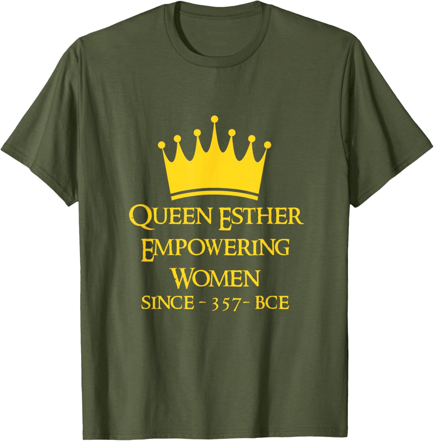 Queen Esther Empowering Women Purim T-Shirt for Feminists and Allies - 10