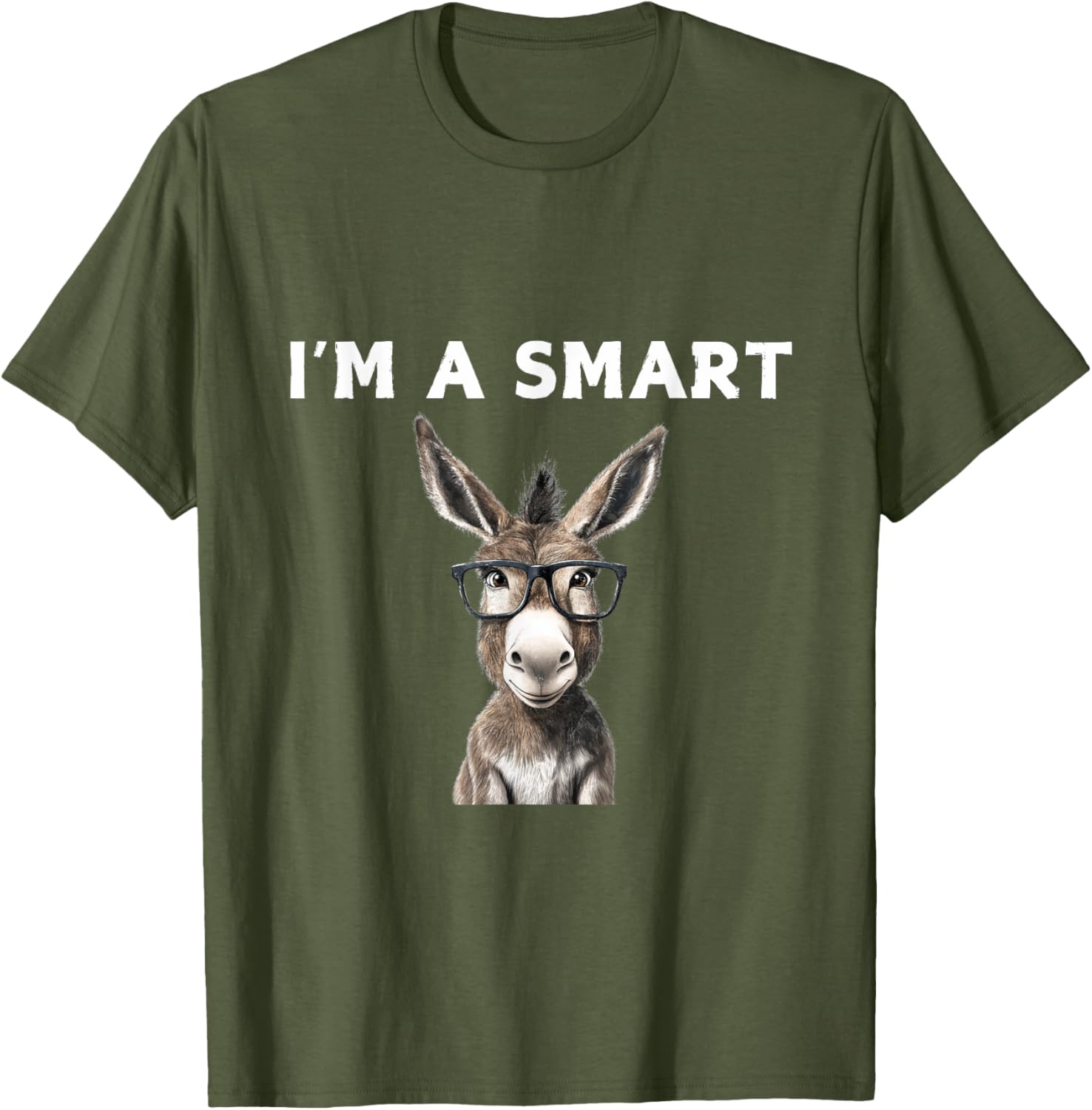 Smart Donkey T-Shirt for Fun Lovers - Unique and Stylish Graphic Tee - 11