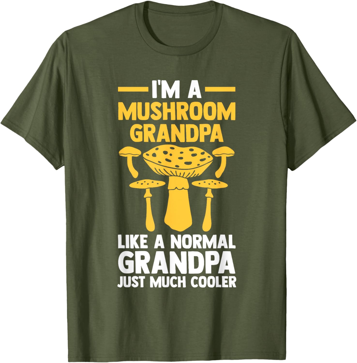 Mushroom Grandpa T-Shirt for Fun Lovers of Mushrooms and Nature - 17