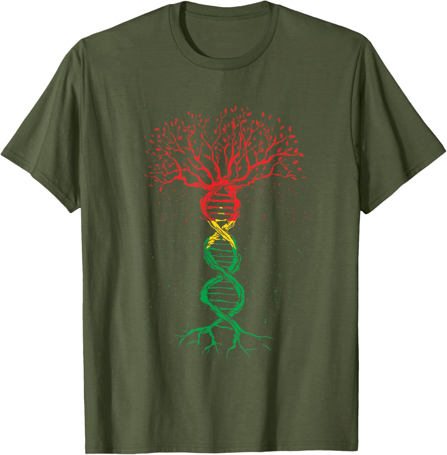 Burkina Faso Pride T-Shirt with DNA Tree Roots and Flag Design - 14