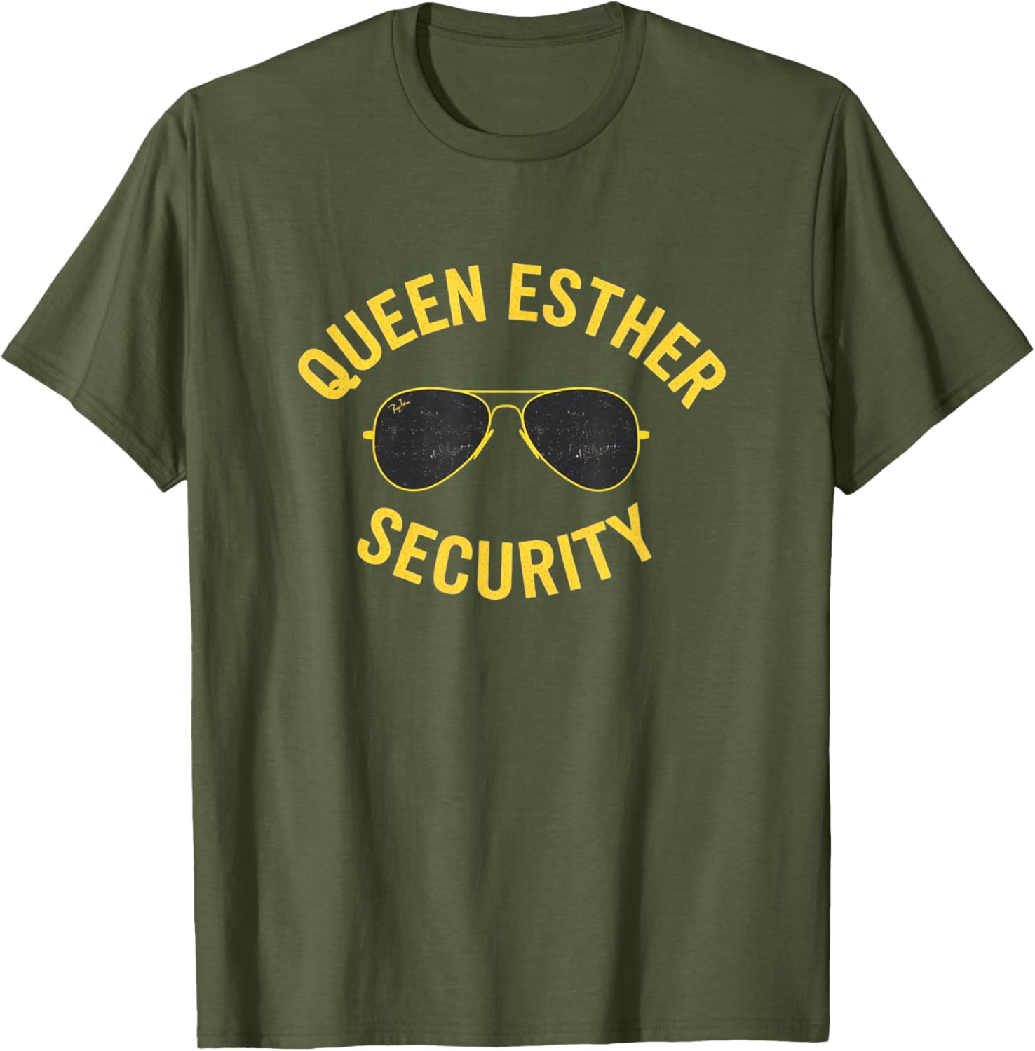 Funny Queen Esther Security T-Shirt for Purim Parties and Celebrations - 13