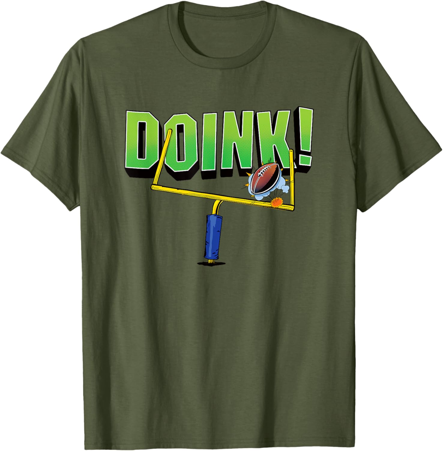 Funny Football Kicker T-Shirt for Fans Who Missed the Field Goal Posts - 2