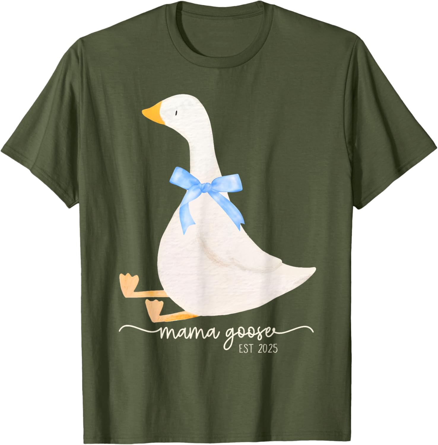 Silly Goose Mom T-Shirt for Mother’s Day - Mama Goose Est 2025 - 4