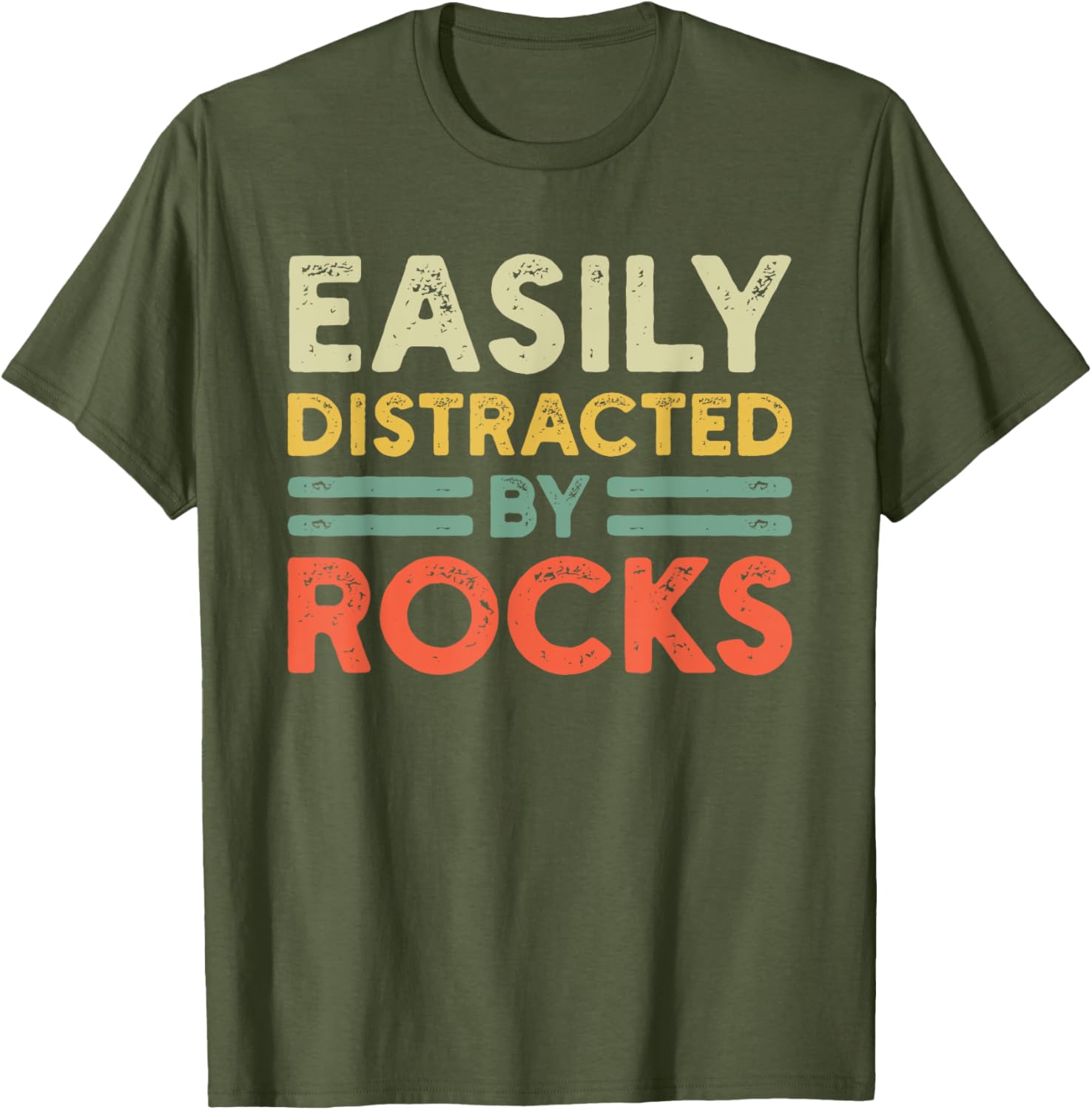 Easily Distracted By Rocks Geologist T-Shirt for Rock Collecting Lovers - 5