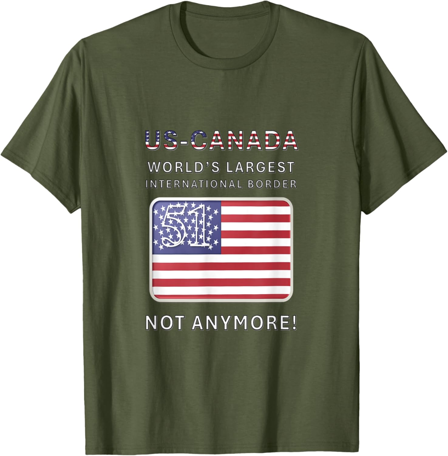 US-Canada Border MAGA T-Shirt - Proudly Celebrate Our Heritage - 26