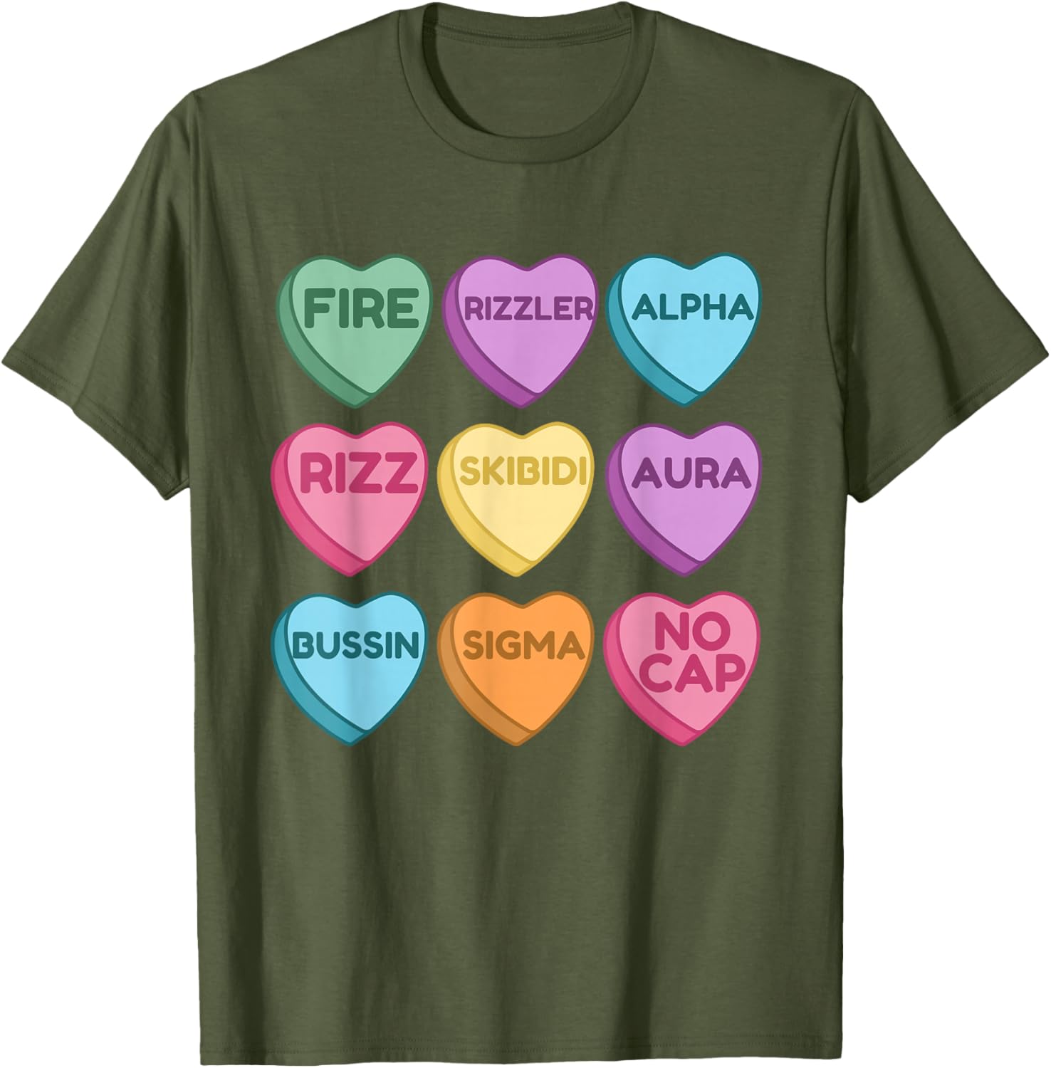 Skibidi Valentine's Day Funny Rizz T-Shirt for Trendy Love Birds - 3