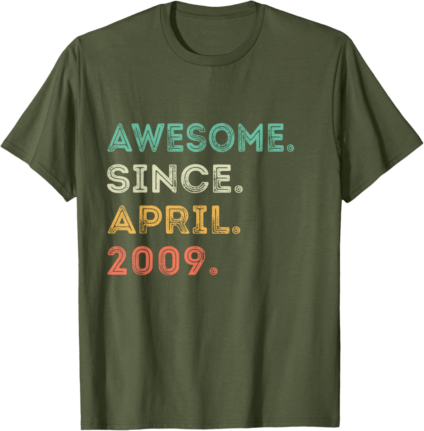 16th Birthday T-Shirt Awesome Since April 2009 Fun Gift for Teens - 14