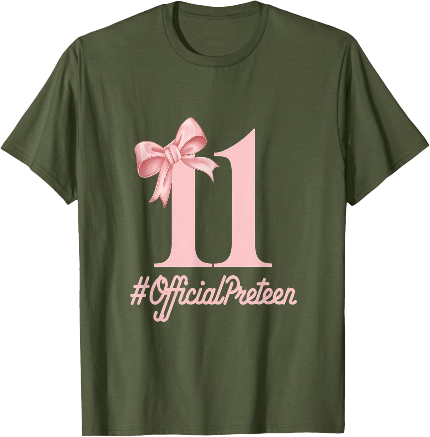 Stylish Pink Coquette Bow T-Shirt for 11 Year Old Birthday Girls - 9