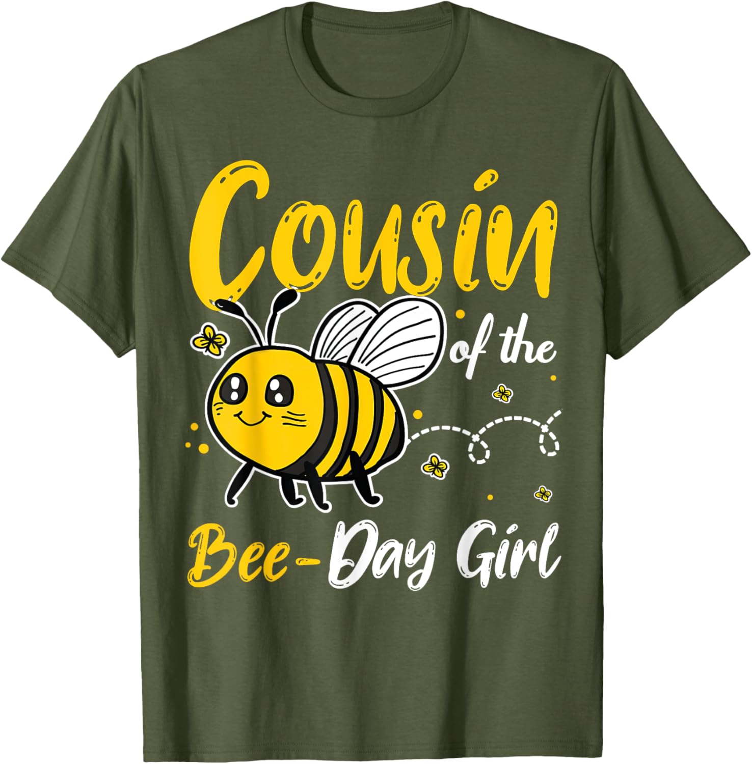 Cousin of the Bee Day Girl Birthday Squad Matching T-Shirt for Kids - 2