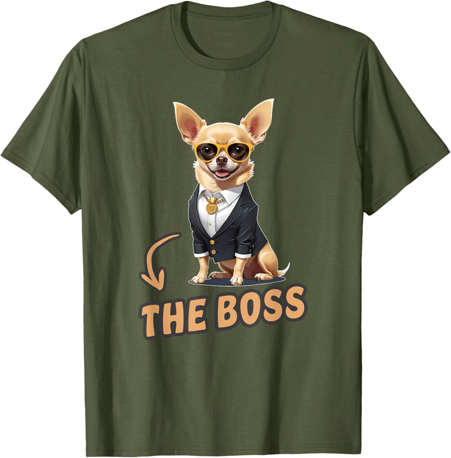 Funny Chihuahua The Boss T-Shirt for Dog Lovers and Owners - 7