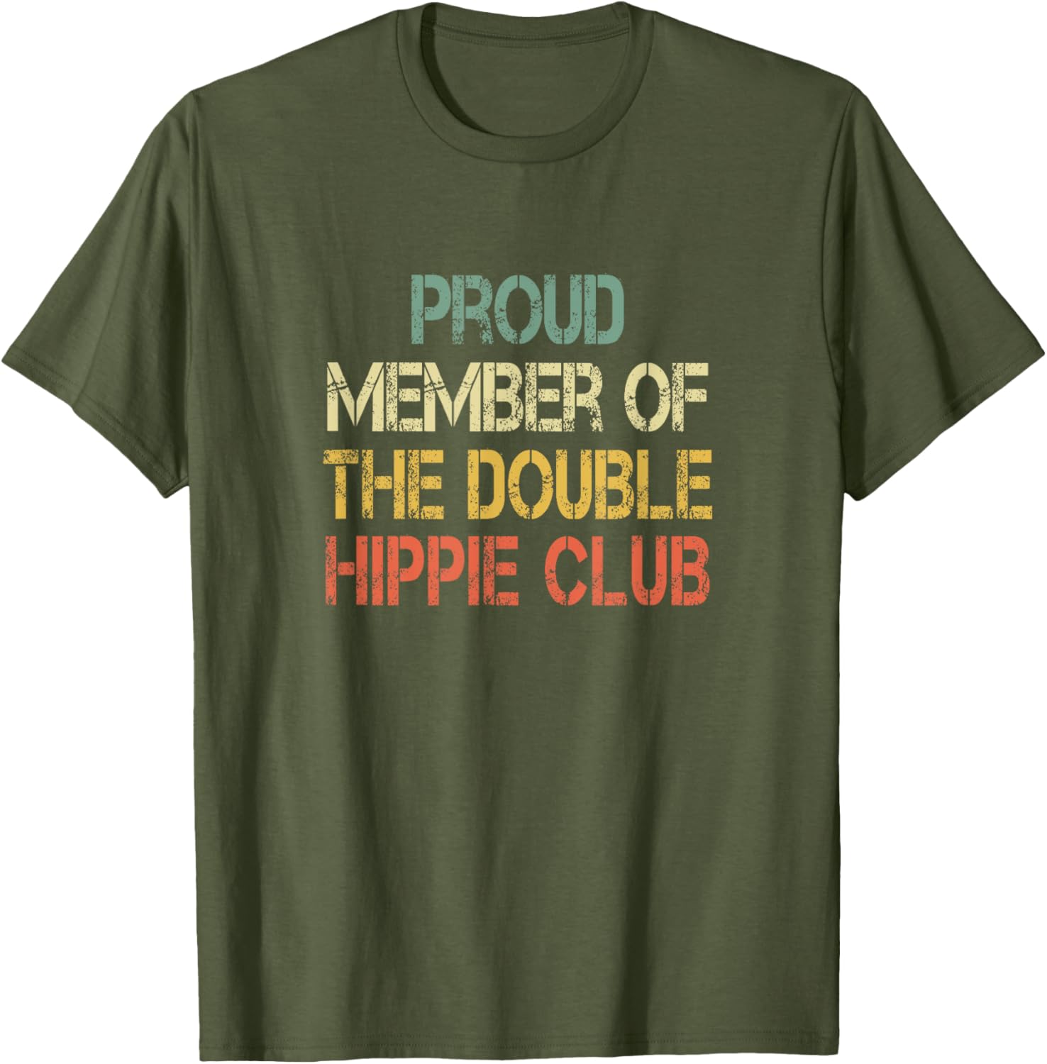 Funny Double Hippie Club T-Shirt for Hip Replacement Surgery Fans - 2