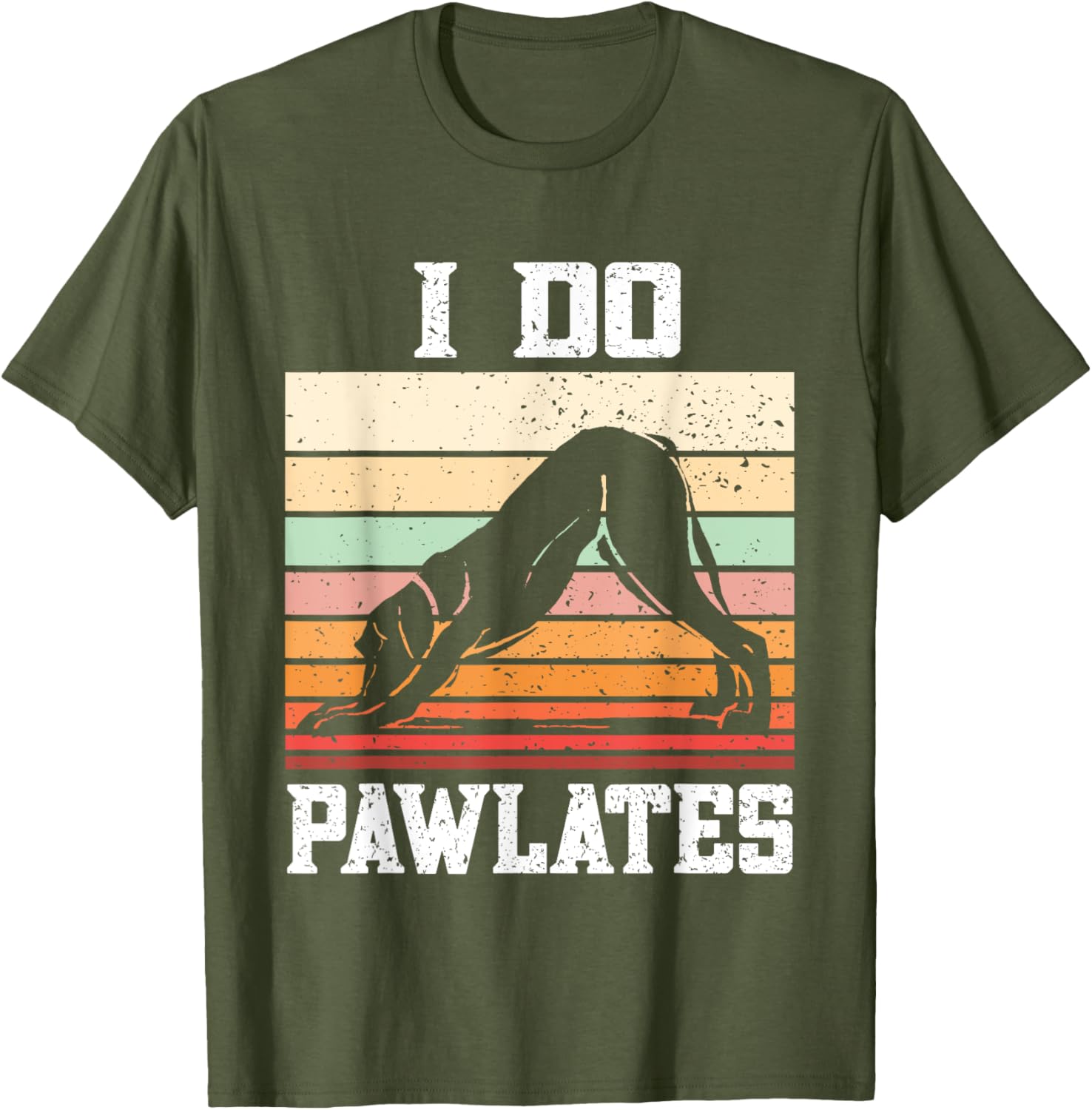 Pawlates Dog Pilates Workout T-Shirt for Men and Women - Fun Exercise Gear - 9