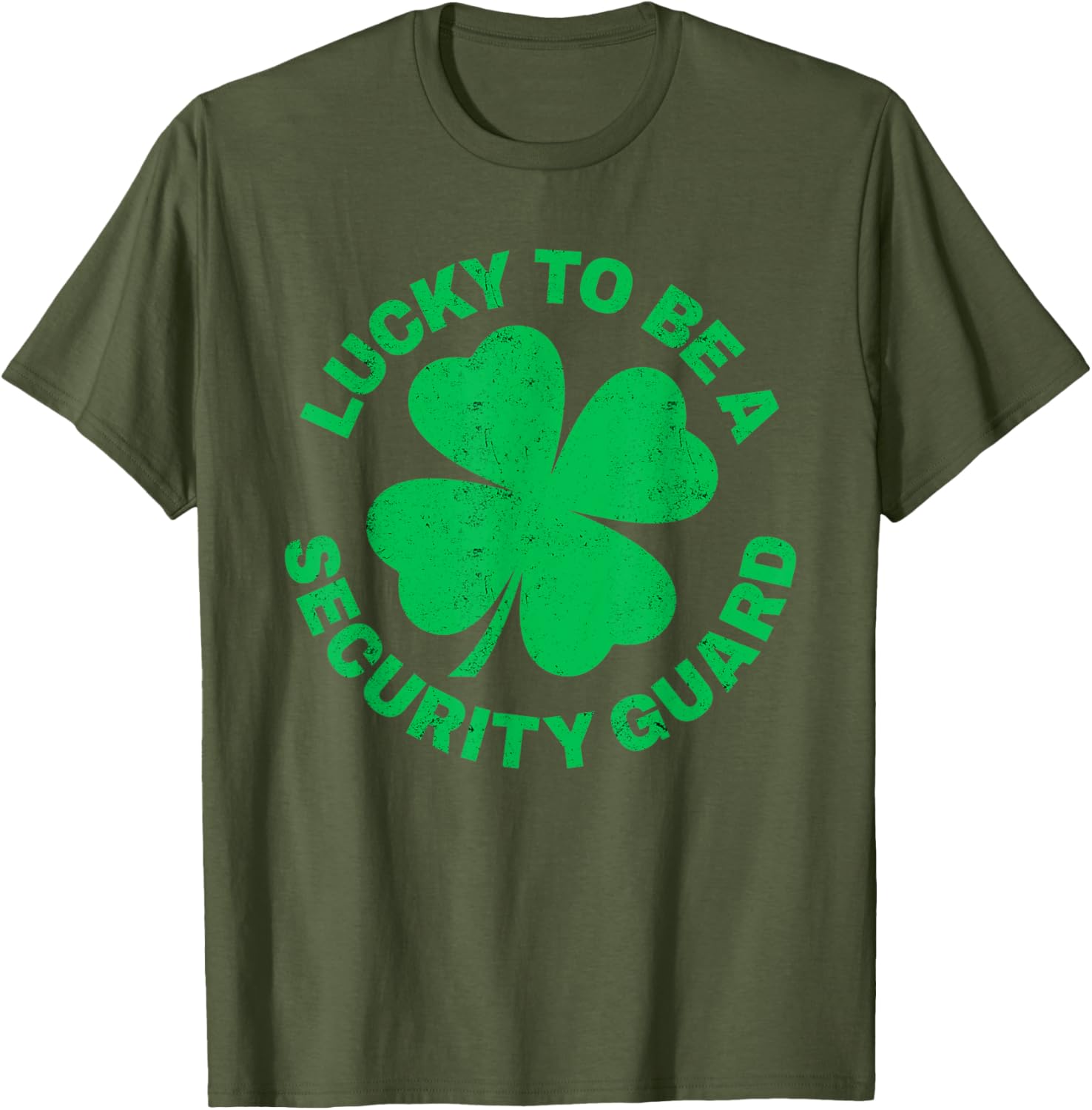 Lucky to Be a Security Guard St Patrick's Day T-Shirt for Irish Celebrations - 3