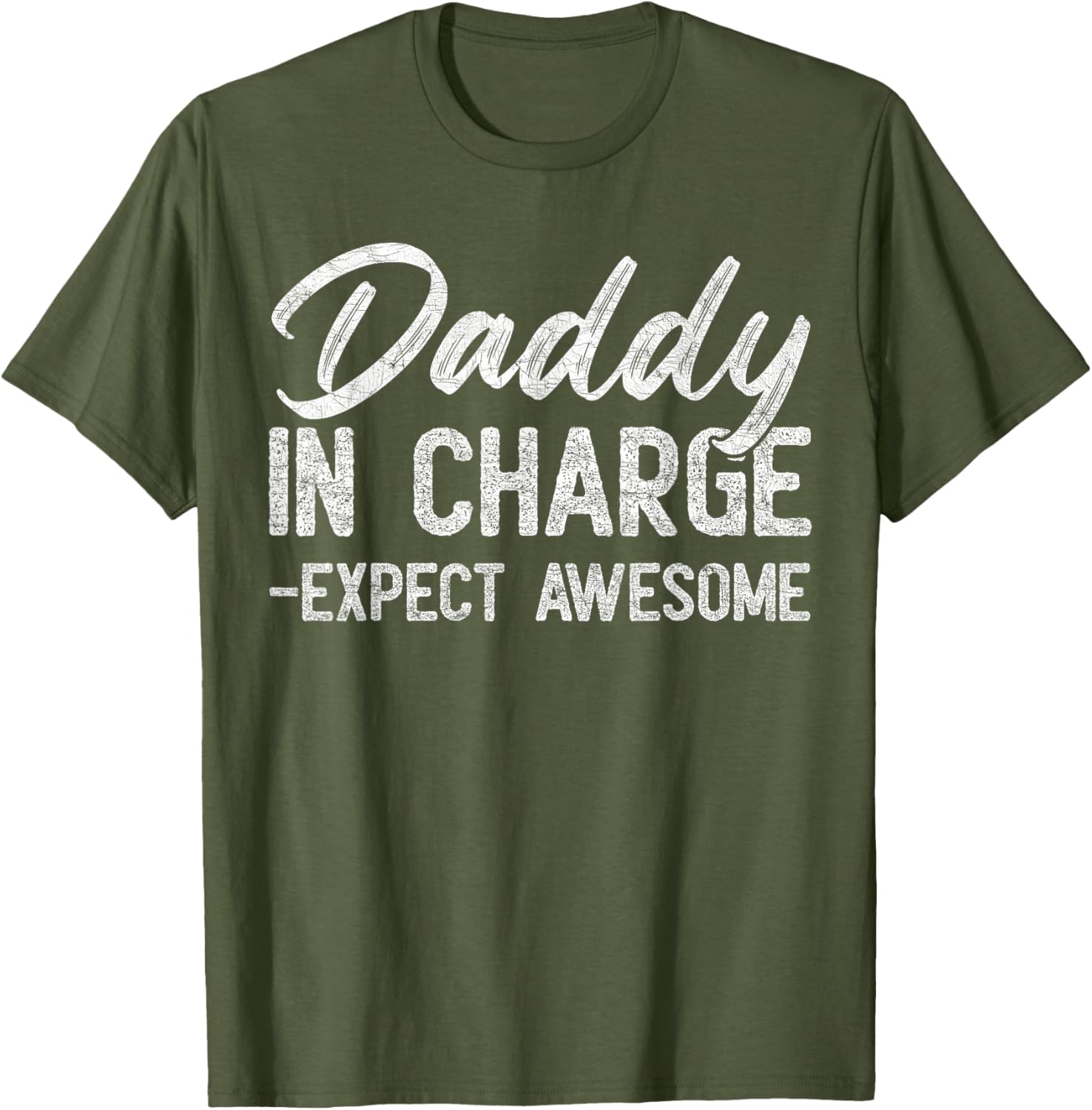 Vintage Daddy In Charge Expect Awesome Father's Day T-Shirt for Dads - 11