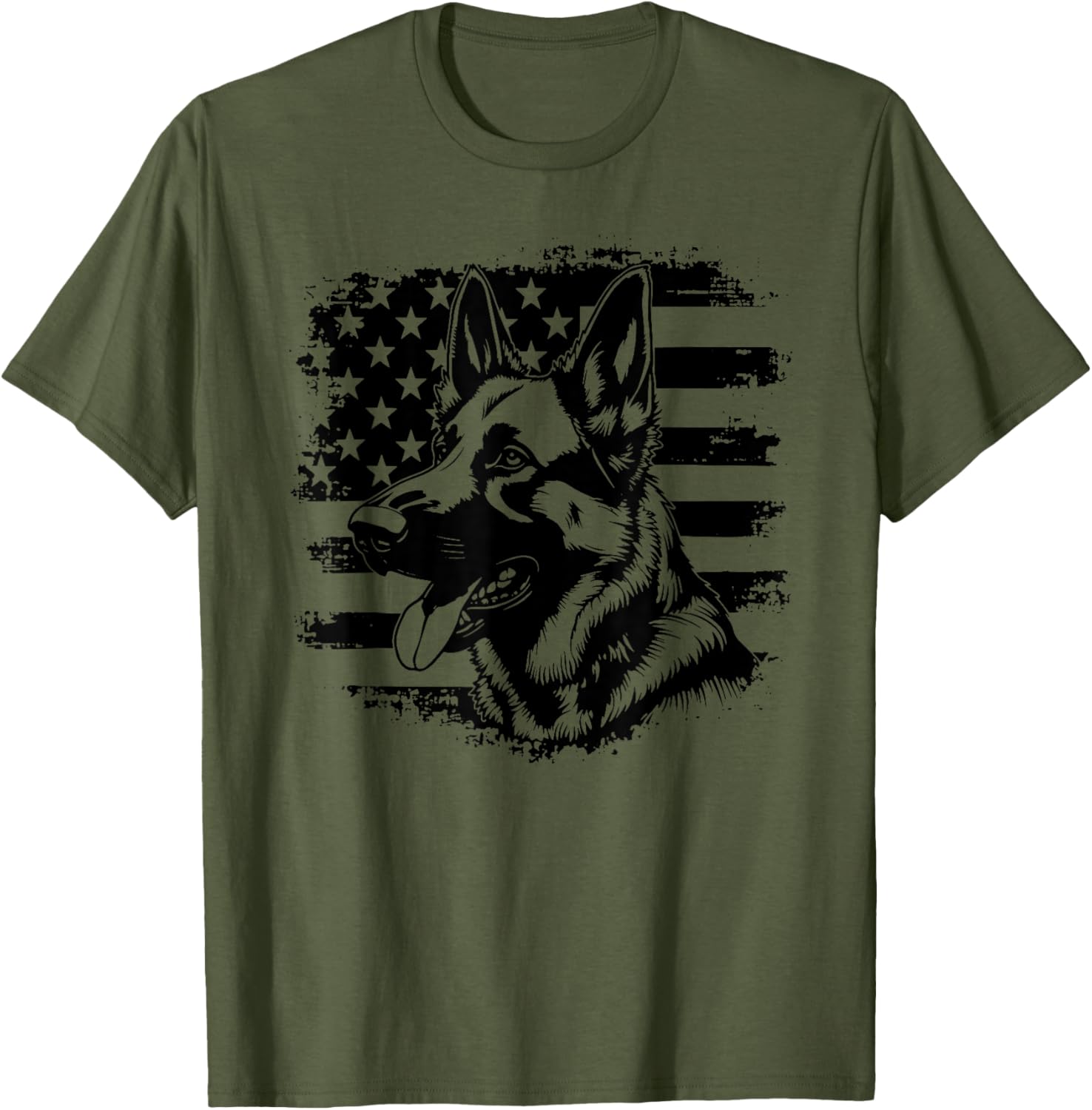 Patriotic German Shepherd USA Flag Sunglasses T-Shirt for 4th of July - 5