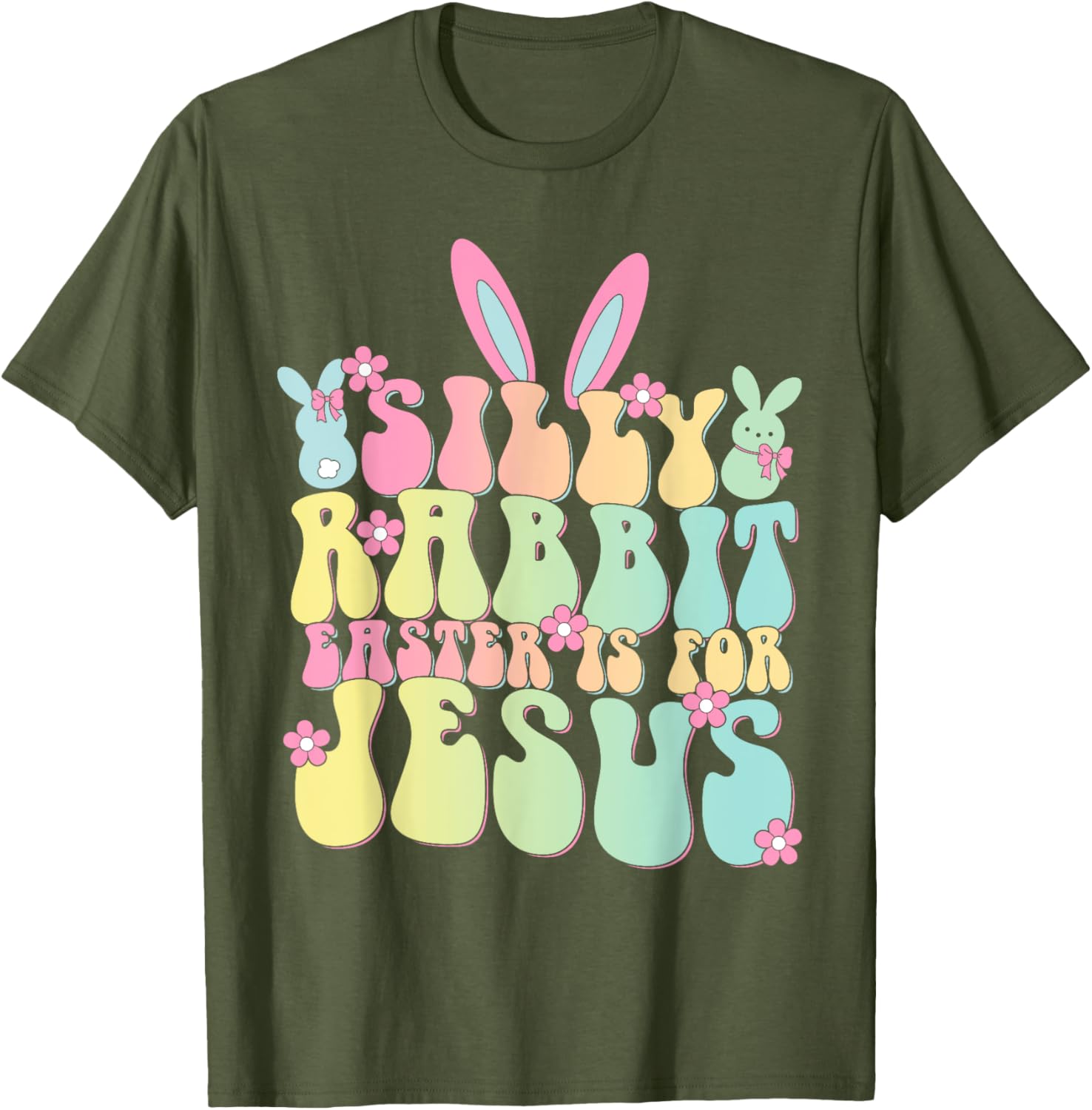 Silly Rabbit Easter is For Jesus Christian T-Shirt for Celebrating Easter - 8