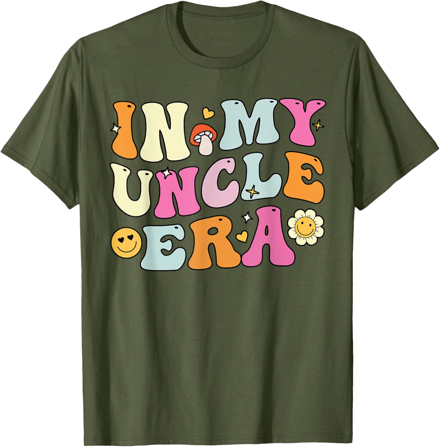 Groovy In My Uncle Era T-Shirt Perfect for Father's Day Fun - 8