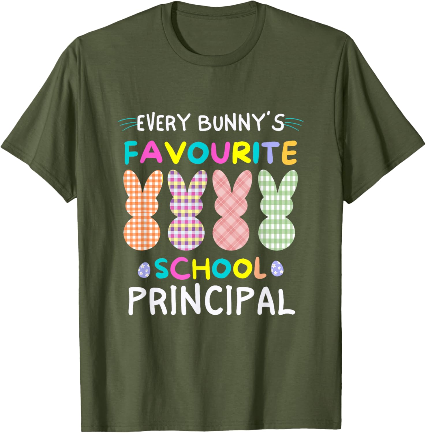 Every Bunny's Favorite Principal Easter Egg Hunt T-Shirt for Fun Celebrations - 7