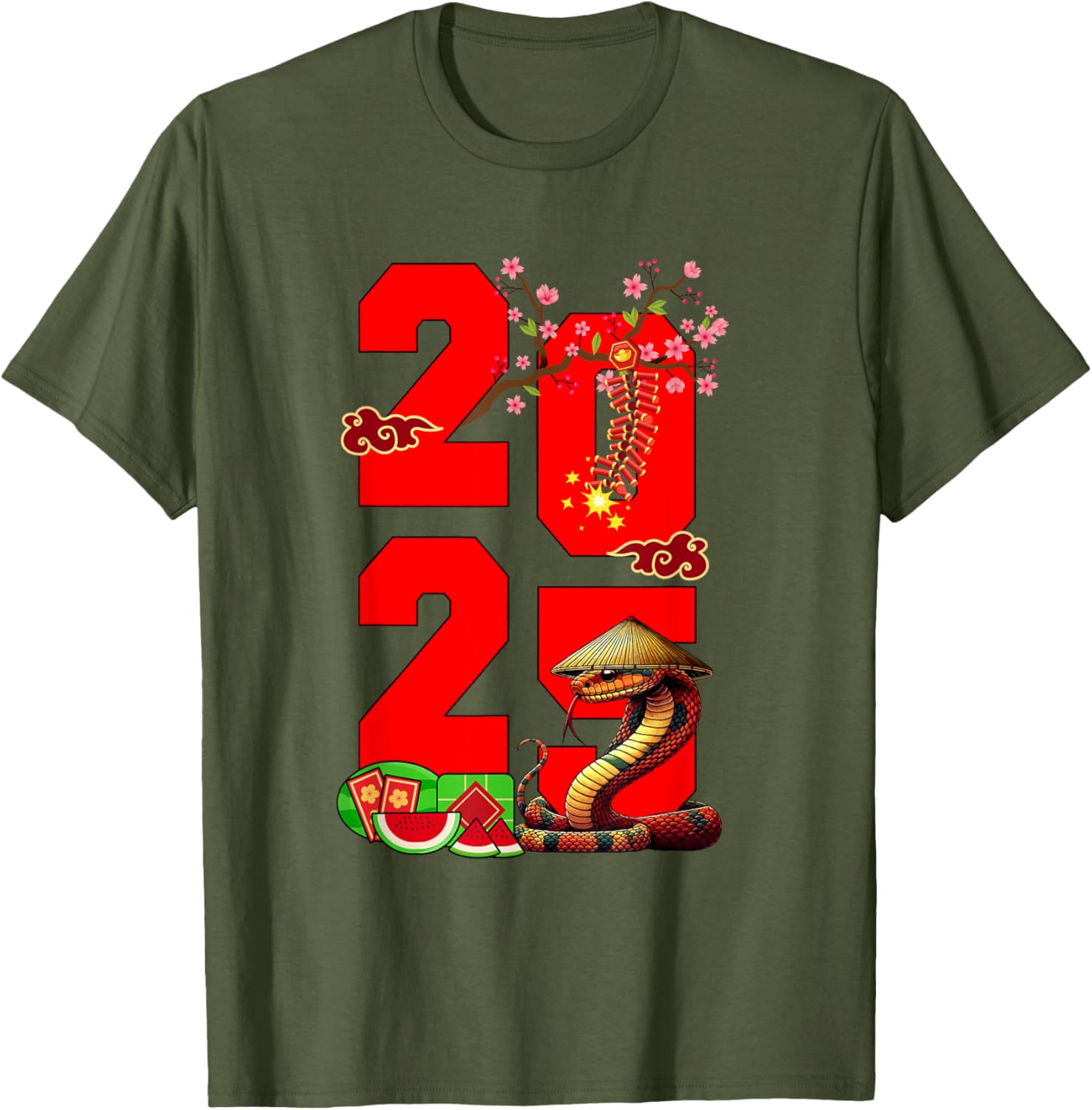 2025 Vietnamese Lunar New Year Snake Family T-Shirt for Festive Fun - 28