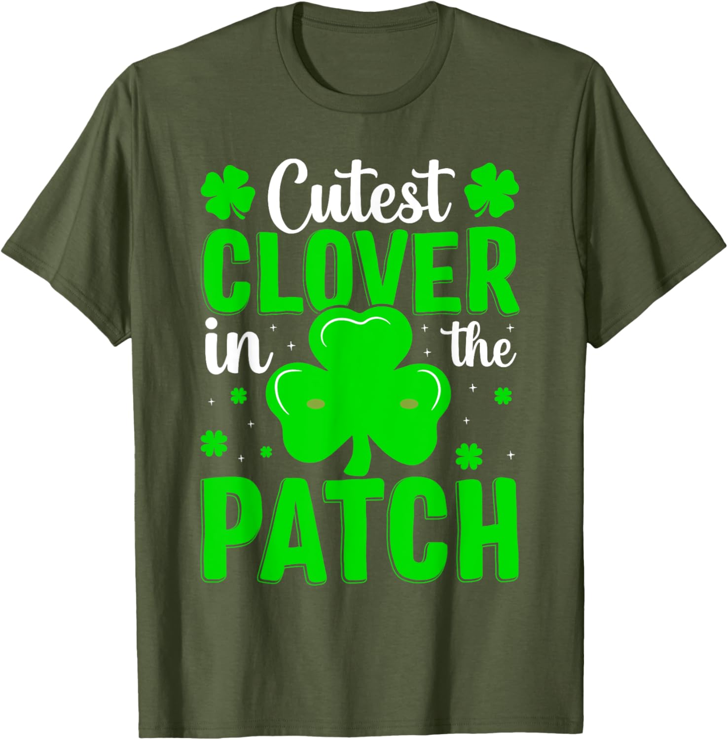 Cute Clover Toddler Girl St Patricks Day T-Shirt for Little Shamrock Lovers - 12