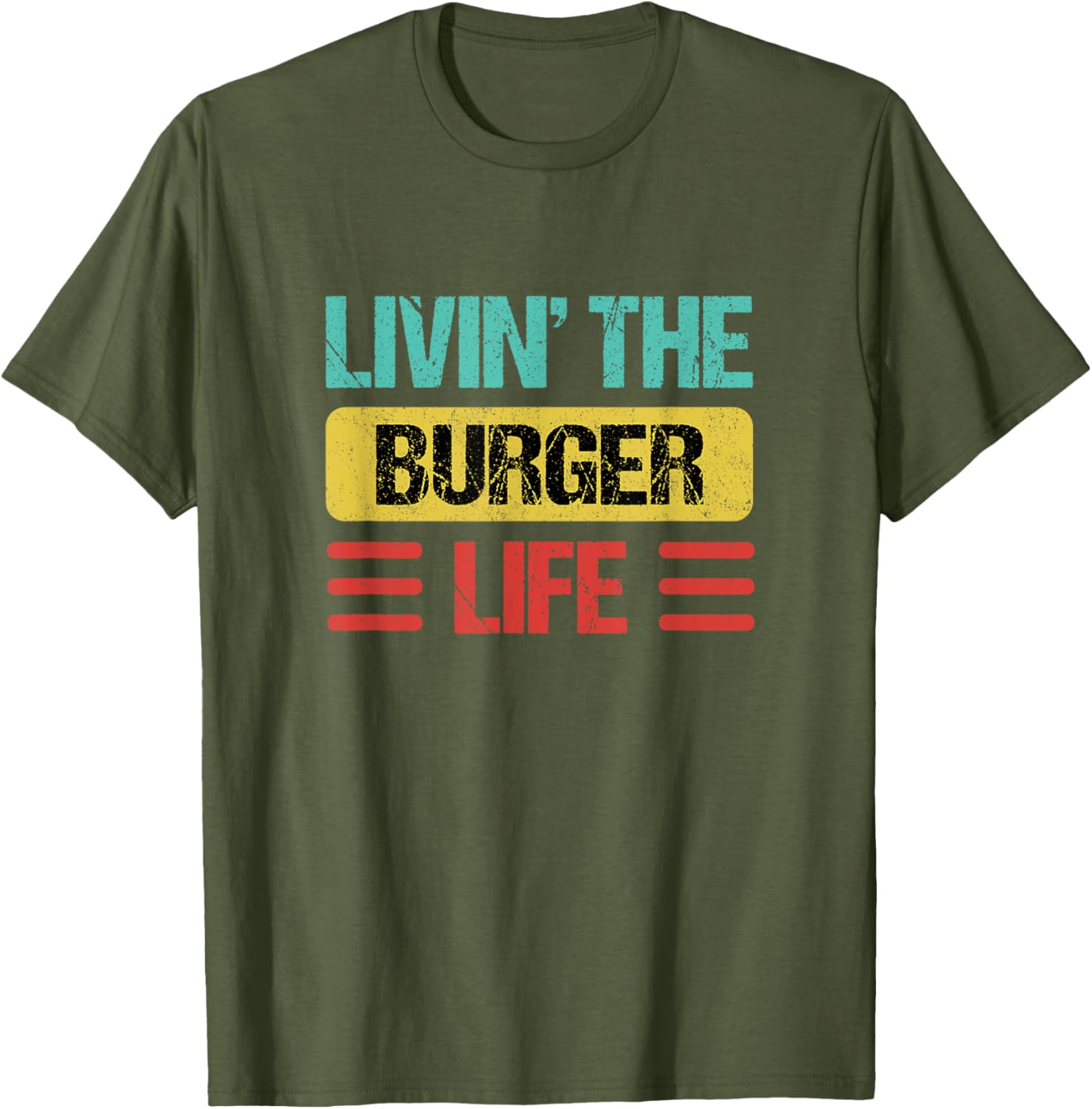 Funny Burger Name T-Shirt for Food Lovers - Casual Wear Tee - 10