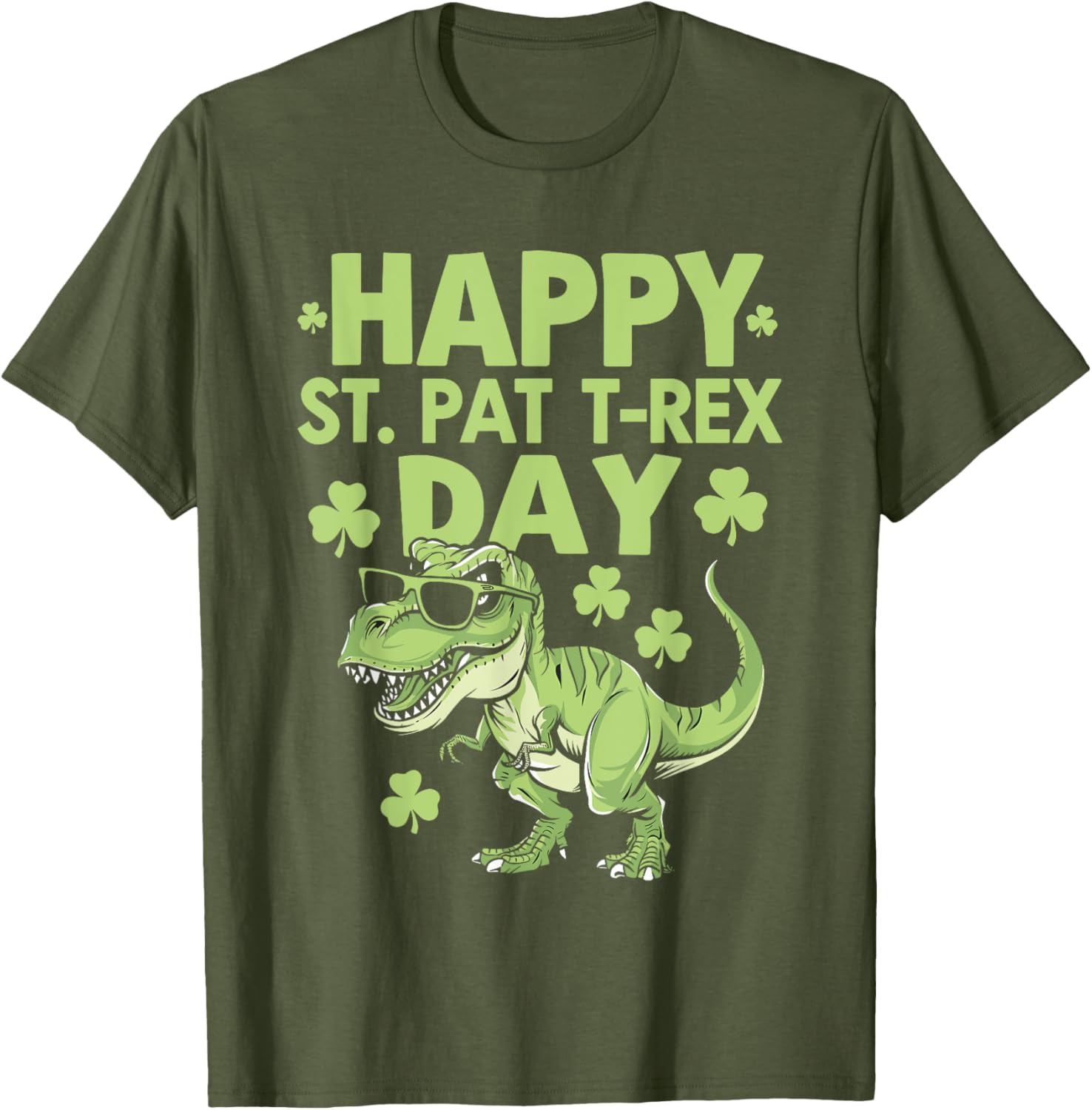 Happy St Pat Trex Day Dino T-Shirt for Toddlers - Perfect for Kids! - 3
