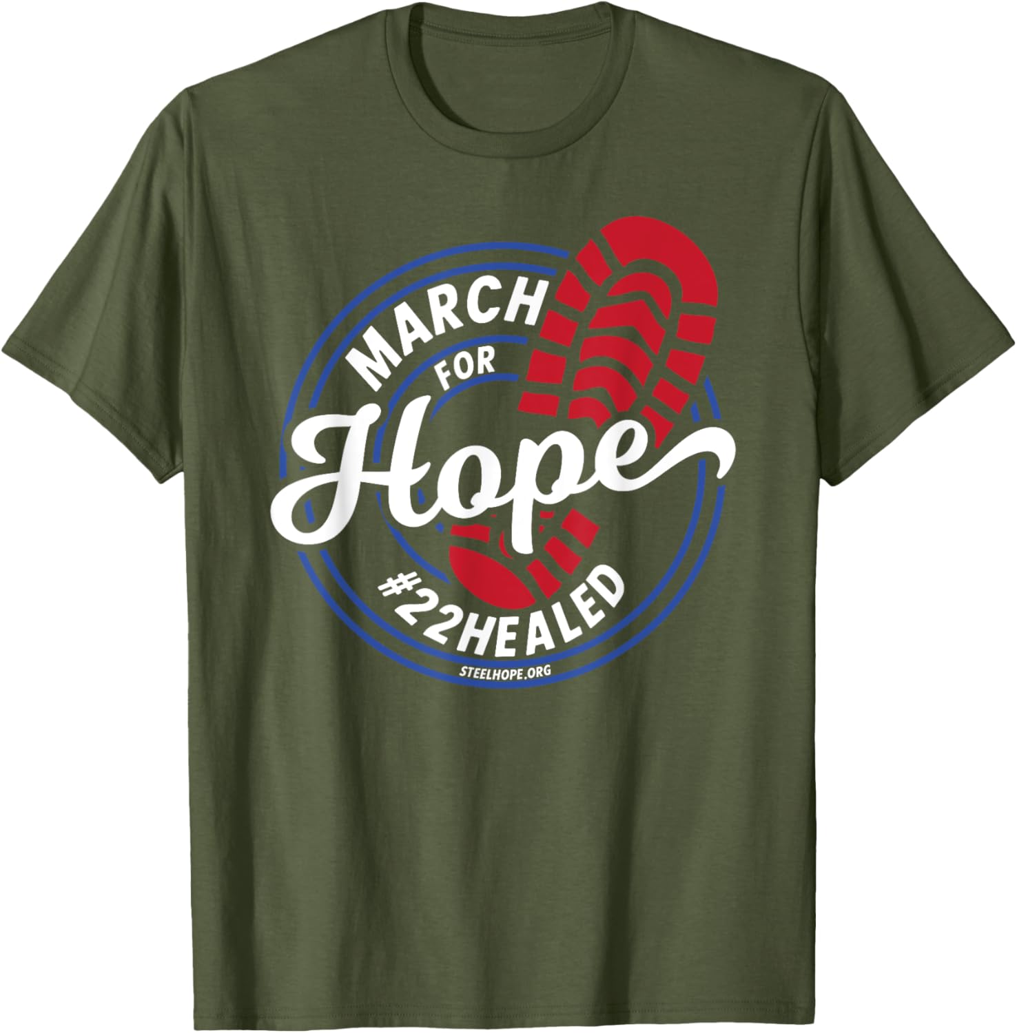 March for Hope Steel Hope T-Shirt - Hopeful Design for Every Occasion - 10