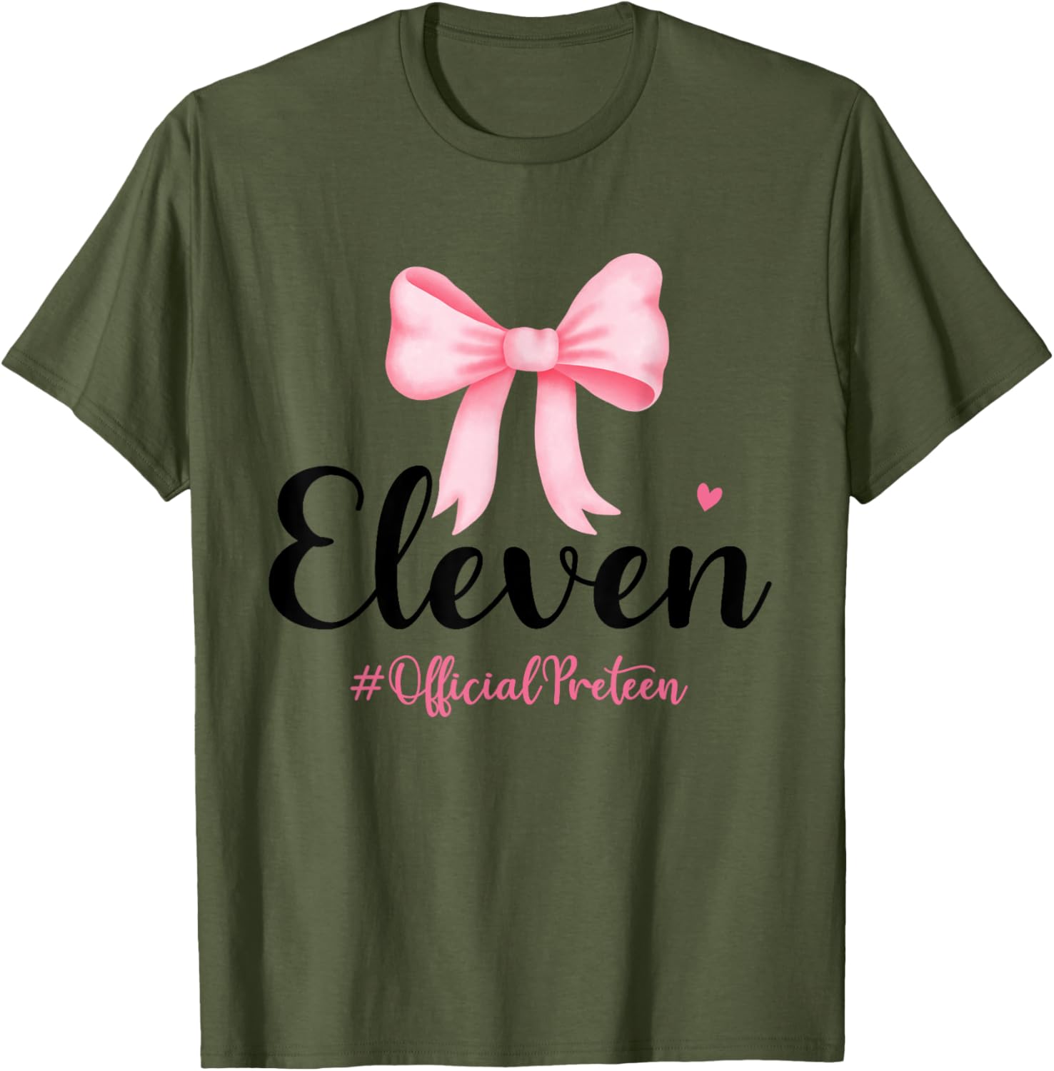 Birthday Girl Pink Coquette Bow T-Shirt for 11 Year Olds Aesthetic Style - 9