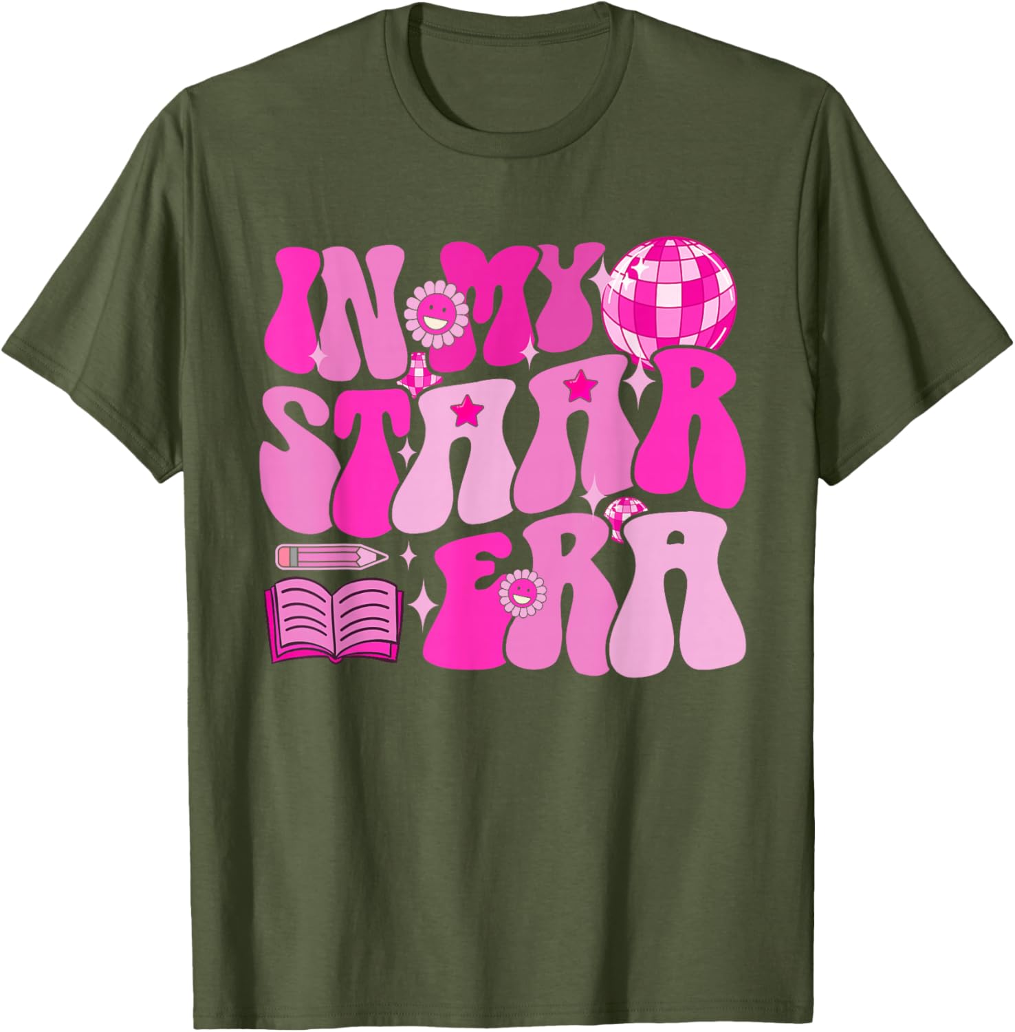 Motivational STAARe Teacher Student T-Shirt for Testing Day Fun - 1