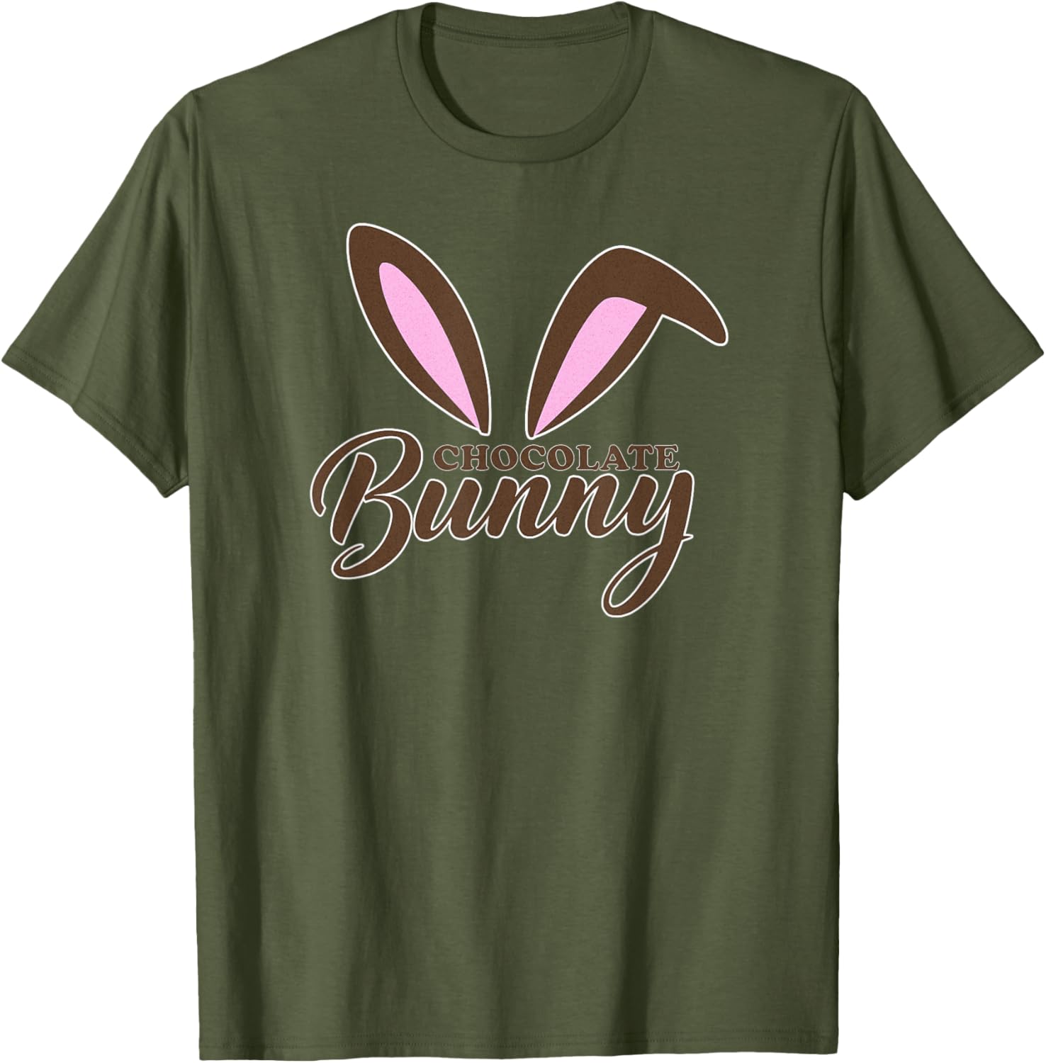 Cute Chocolate Bunny Easter Outfit T-Shirt for Kids and Adults - 16