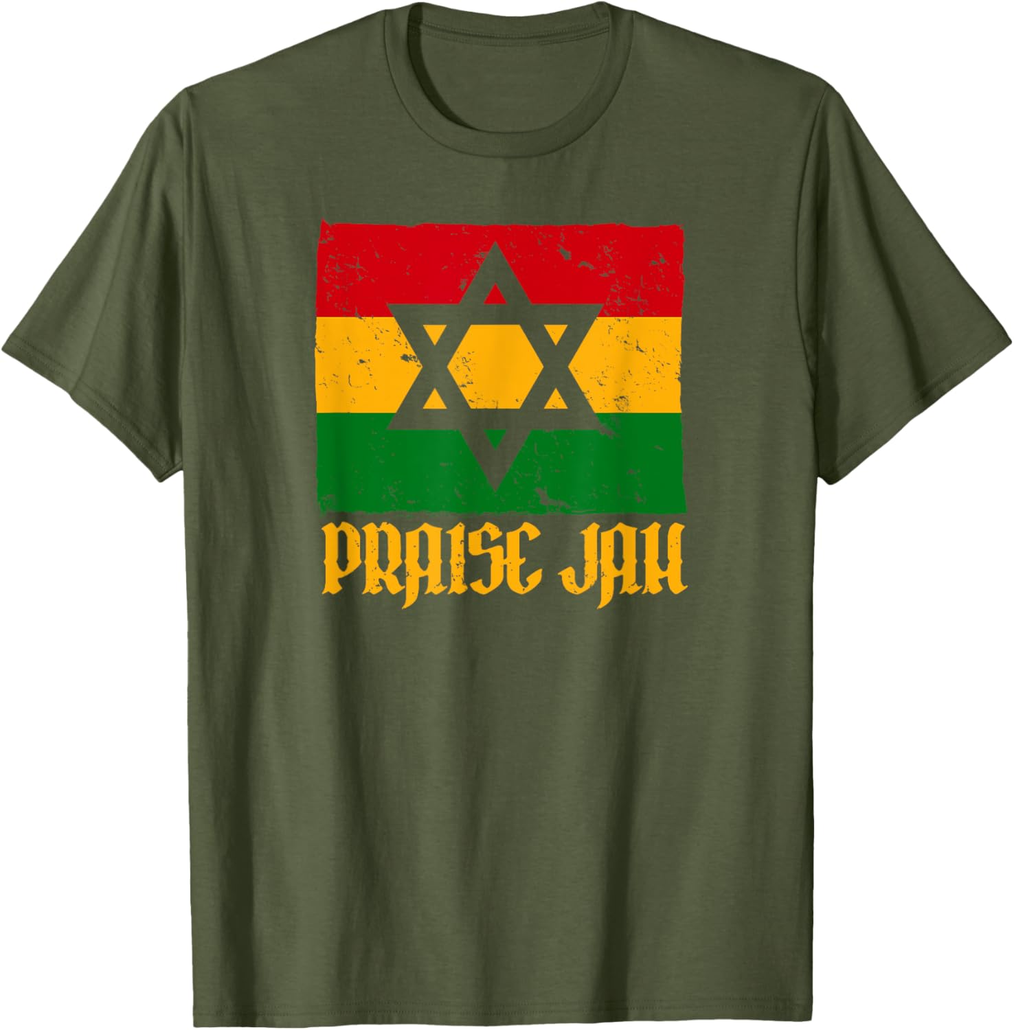 PRAISE JAH Roots Reggae T-Shirt for Men and Women - Rastafarian Style - 2