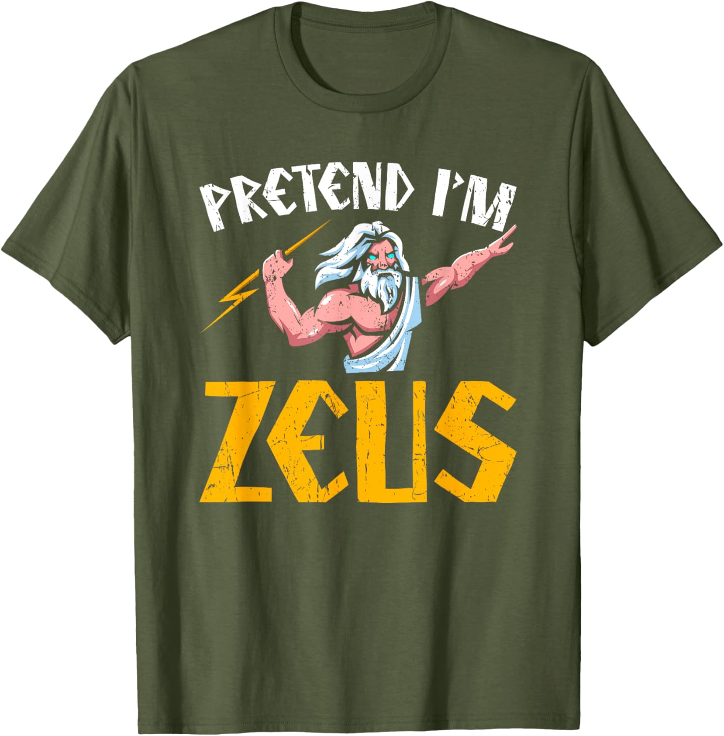 Pretend I'm Zeus T-Shirt - Greek Mythology Clothing for Fans of Ancient Greece - 3