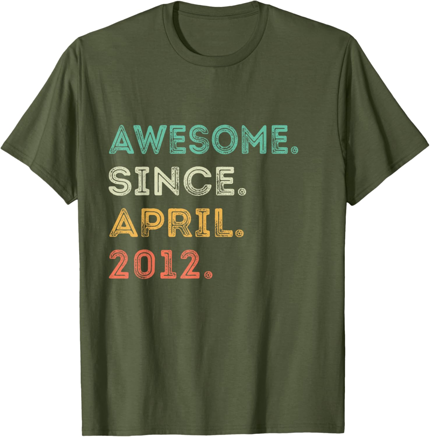 Awesome Since April 2012 13th Birthday T-Shirt for Kids and Teens - 3