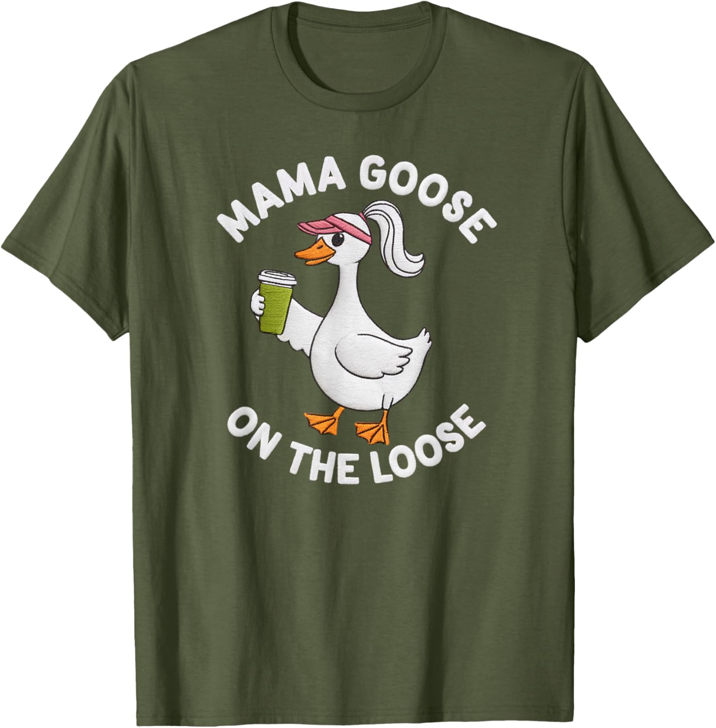 Mama Goose On the Loose Silly Mom Life T-Shirt Perfect for Mother's Day - 4